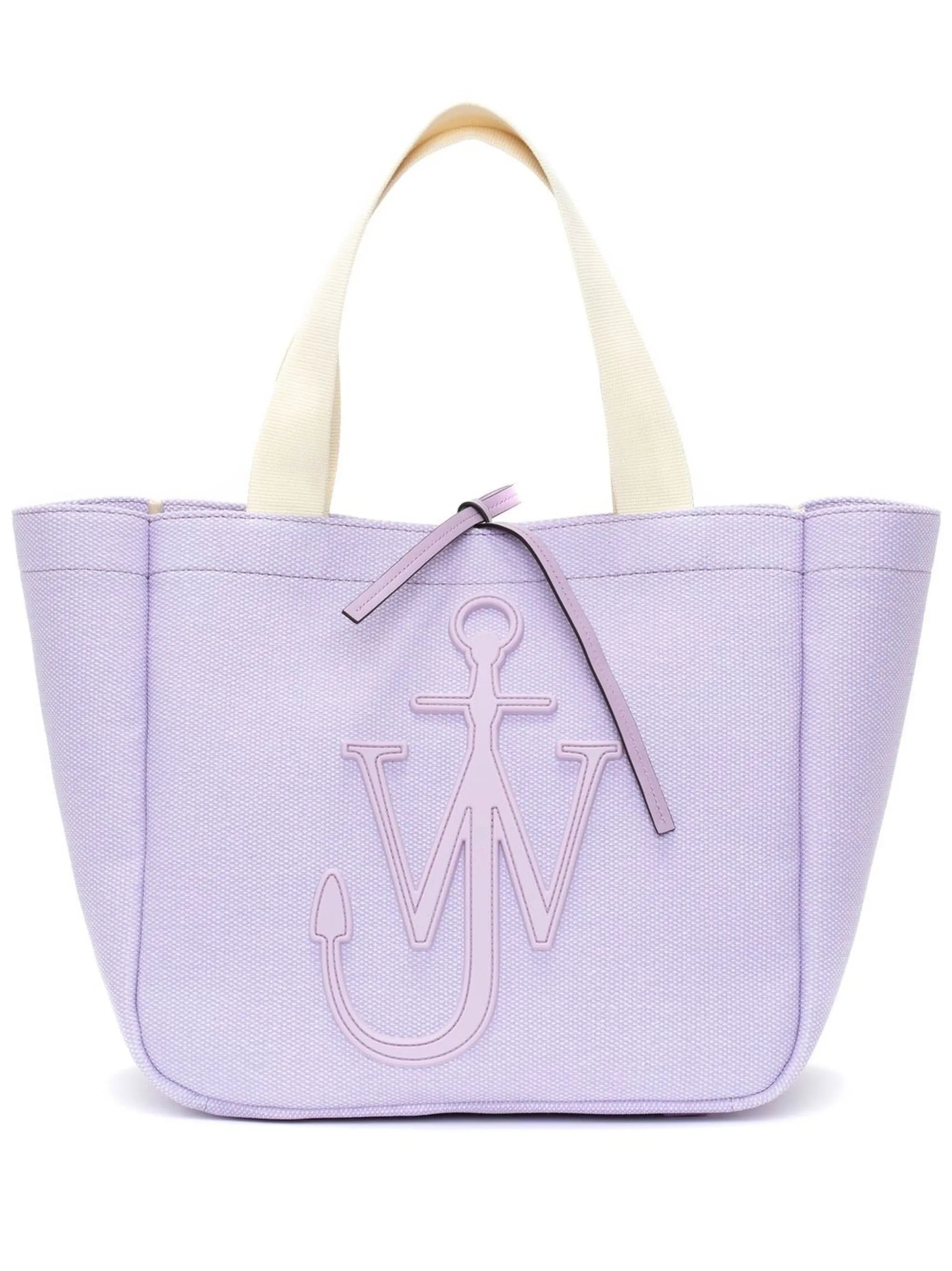 logo-patch canvas tote bag