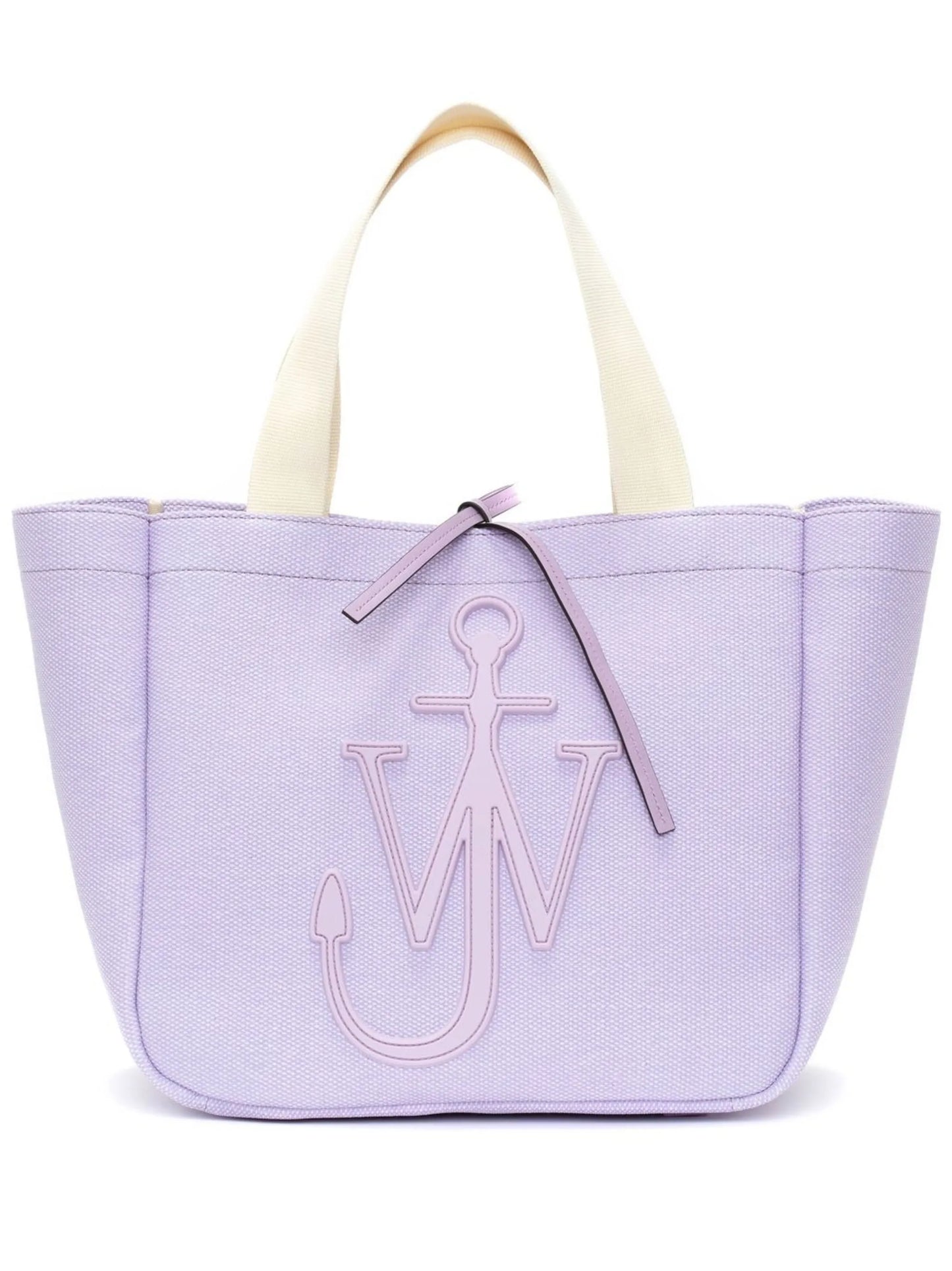logo-patch canvas tote bag