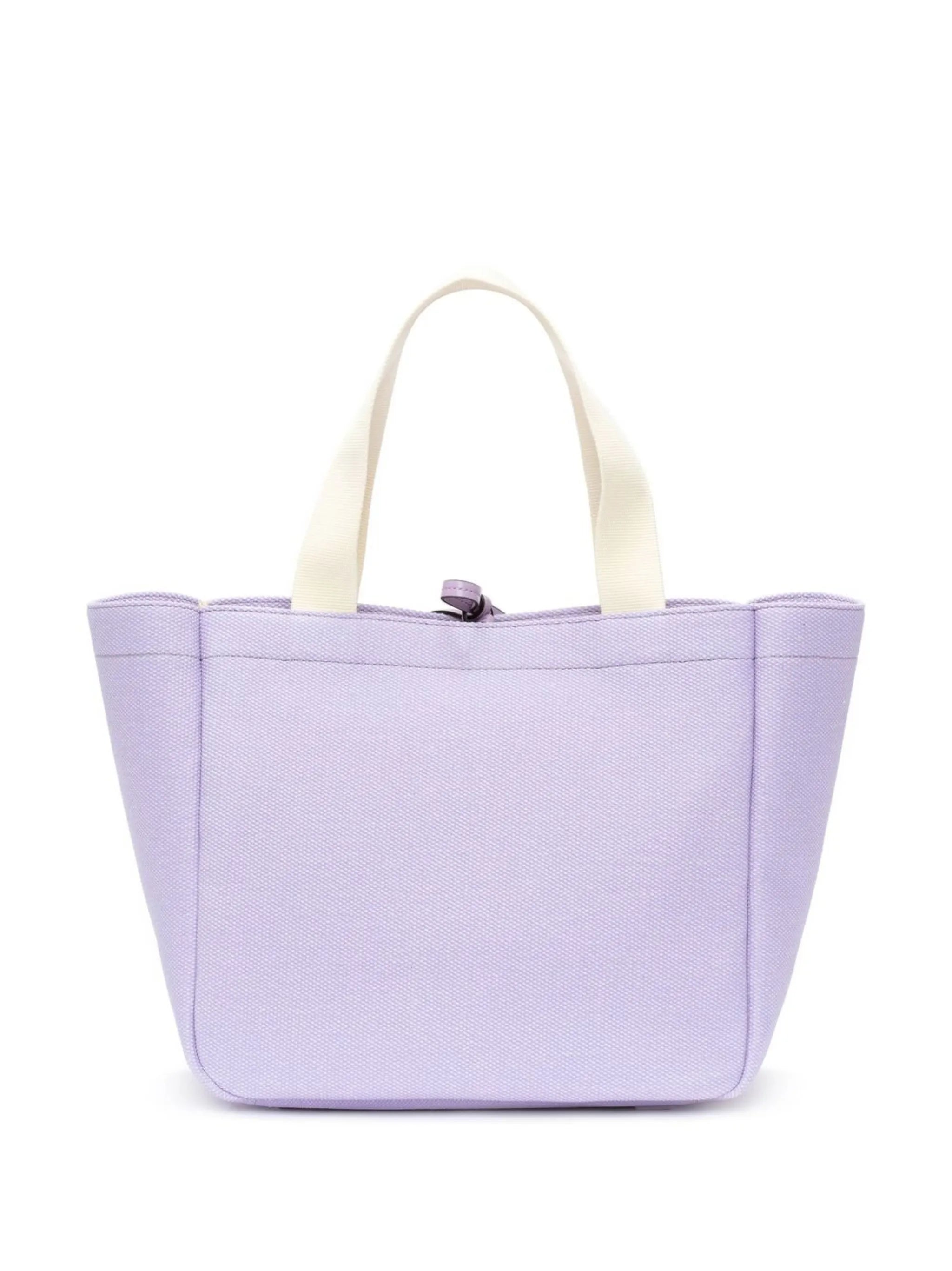 logo-patch canvas tote bag