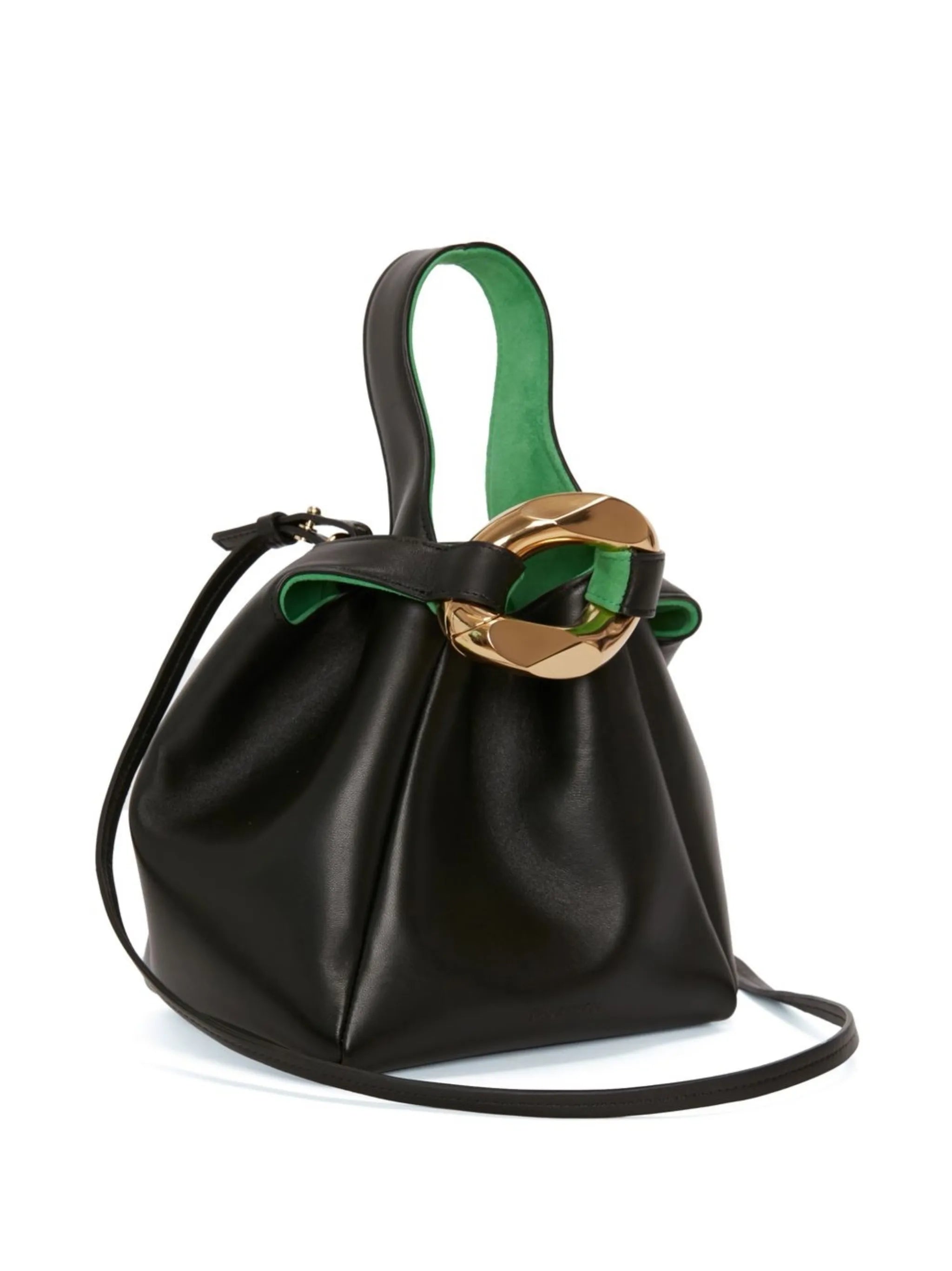 Black Pochette Satchel Bag