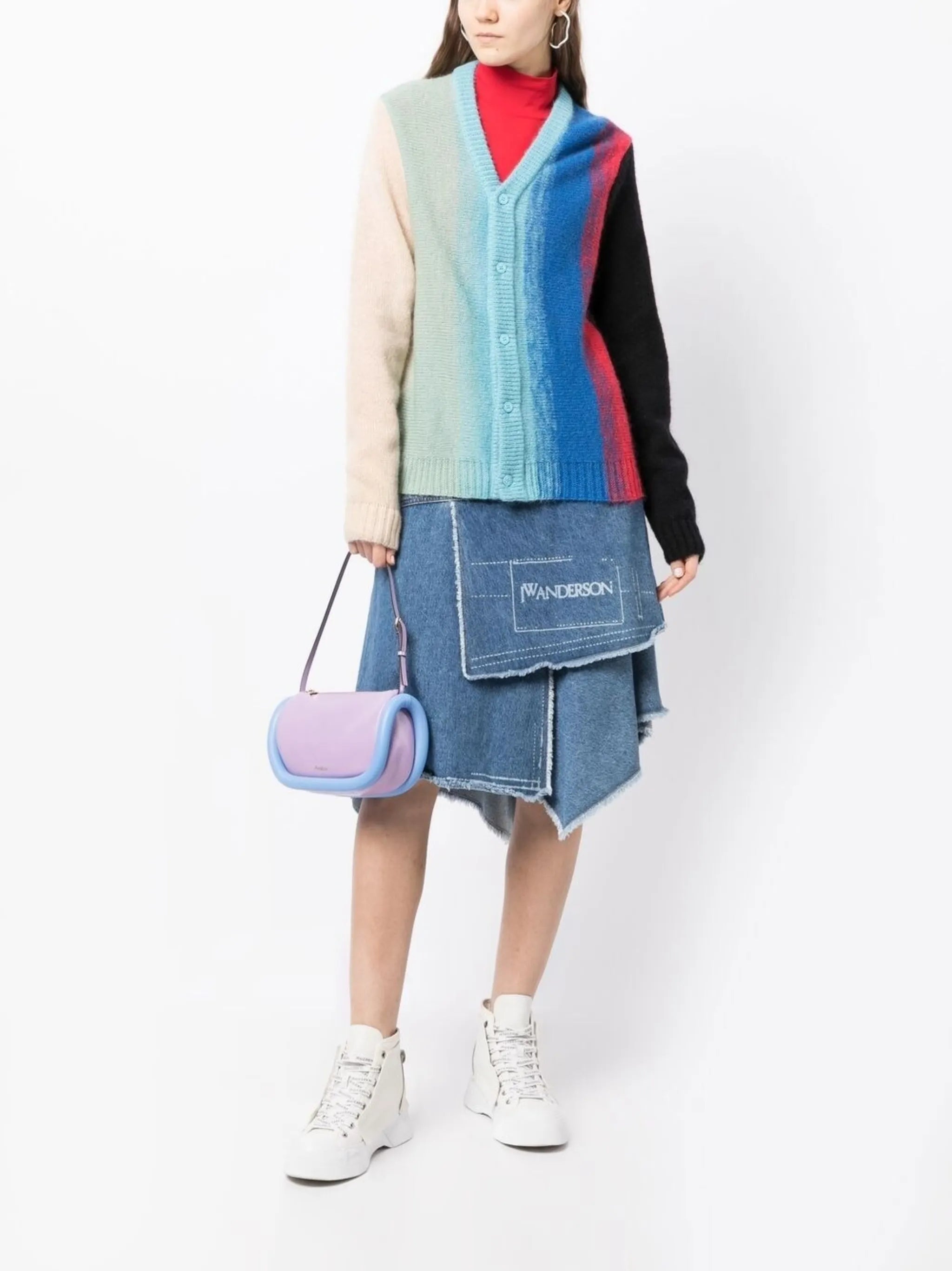Bumper-15 colour-block shoulder bag