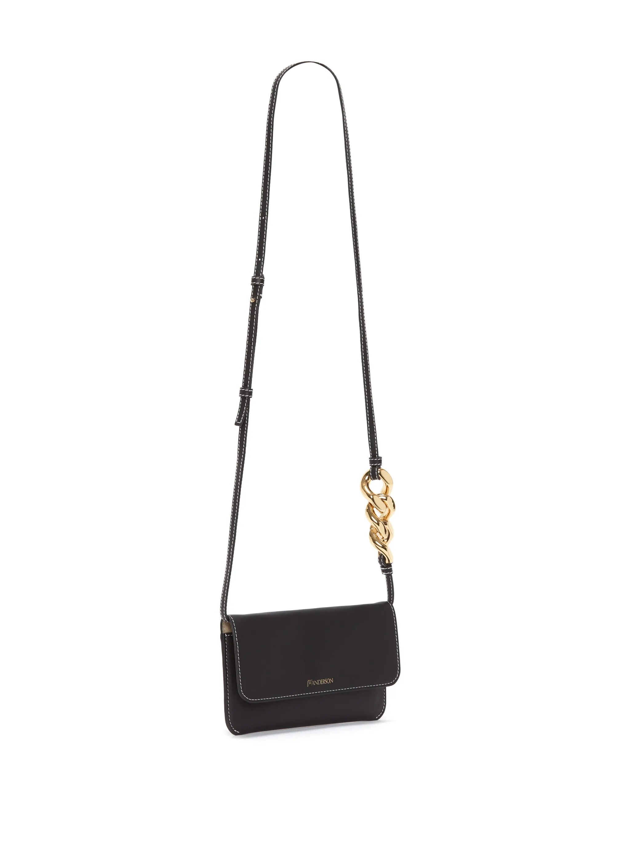 leather phone chain pouch