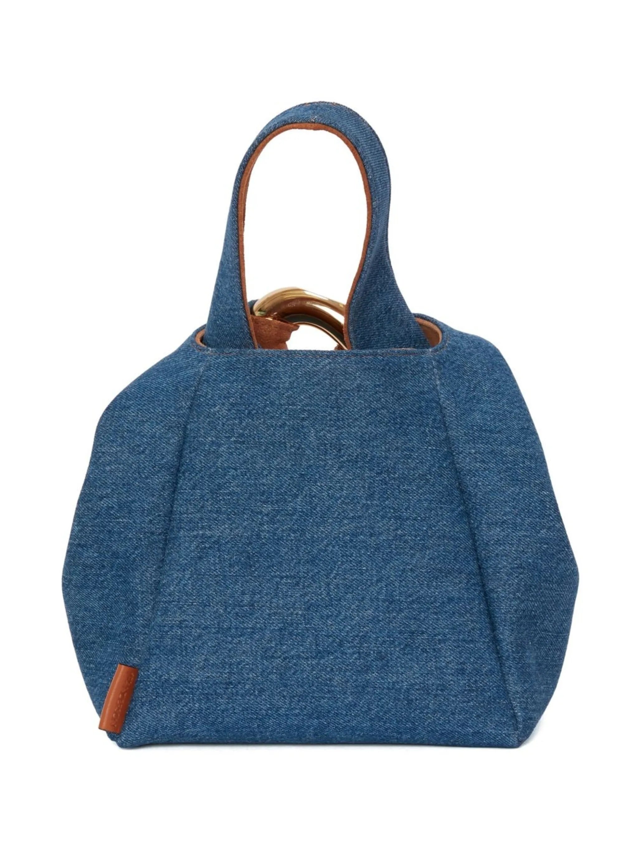 Blue Chain Link Detail Crossbody Bag