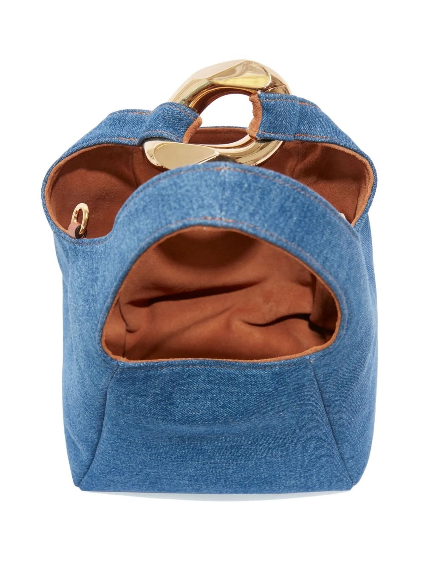 Blue Chain Link Detail Crossbody Bag