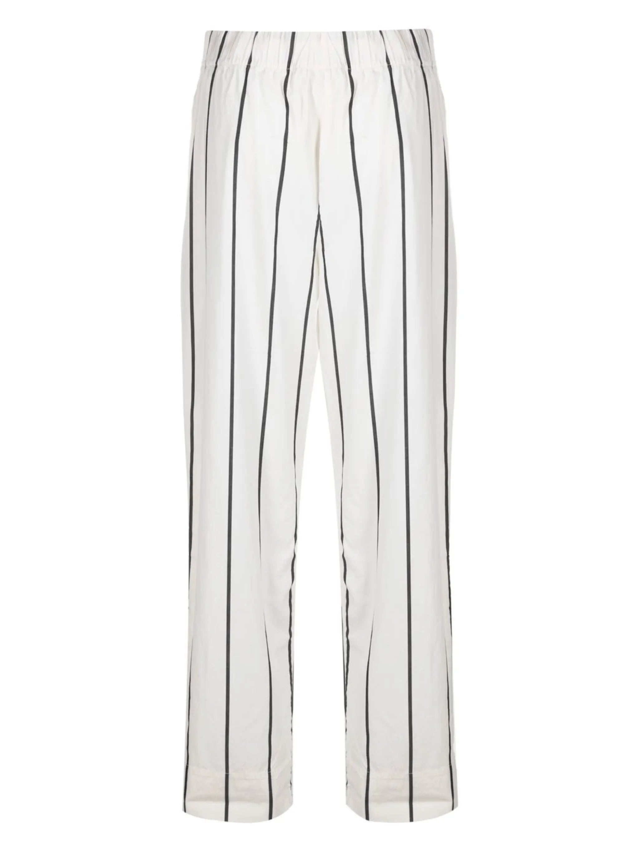 Poplin striped organic cotton pyjama trousers
