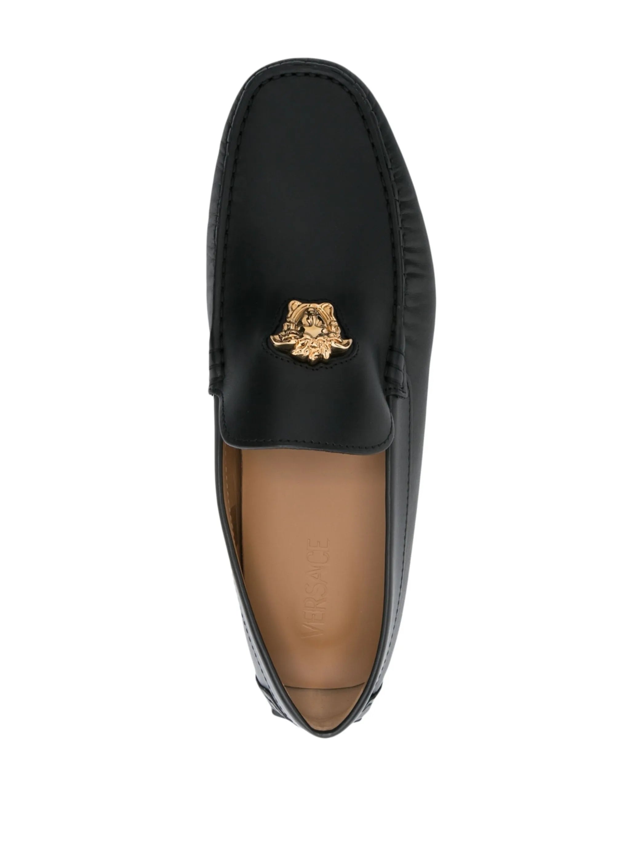 La Medusa leather loafers