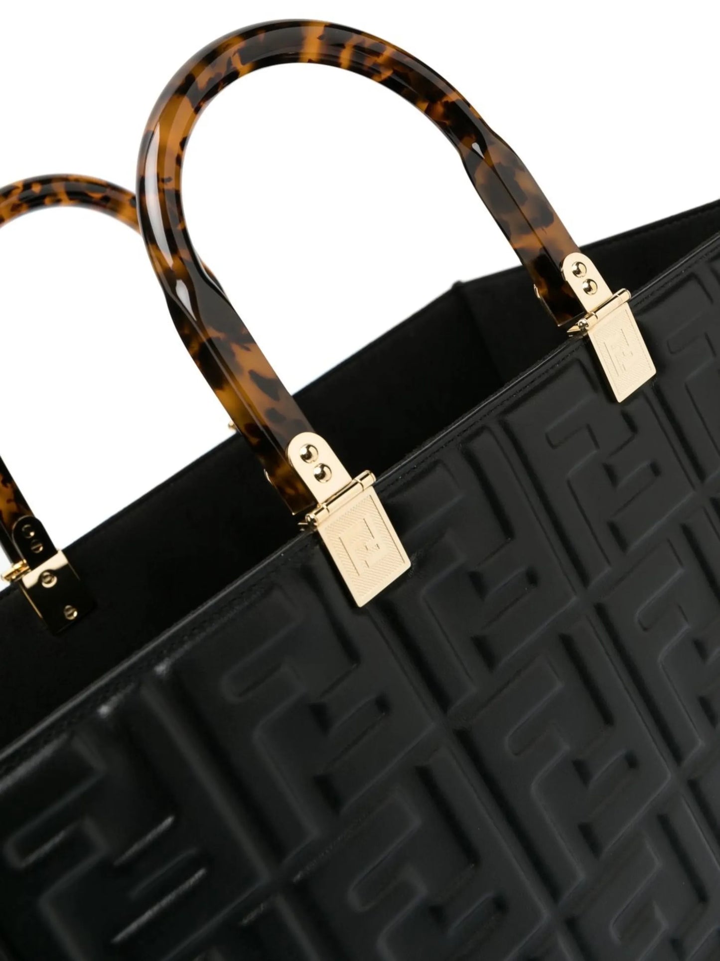 embossed-logo tote bag
