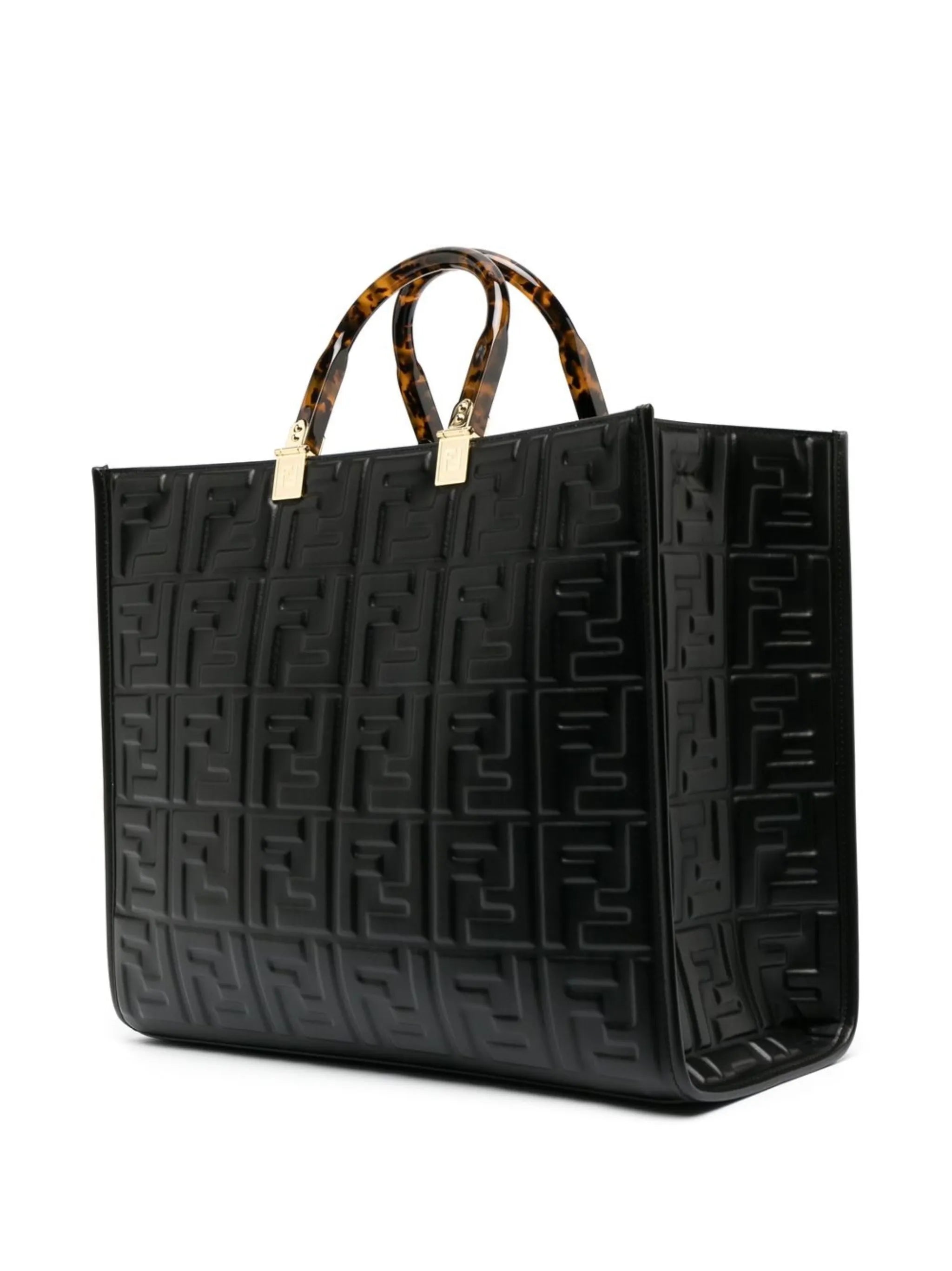 embossed-logo tote bag