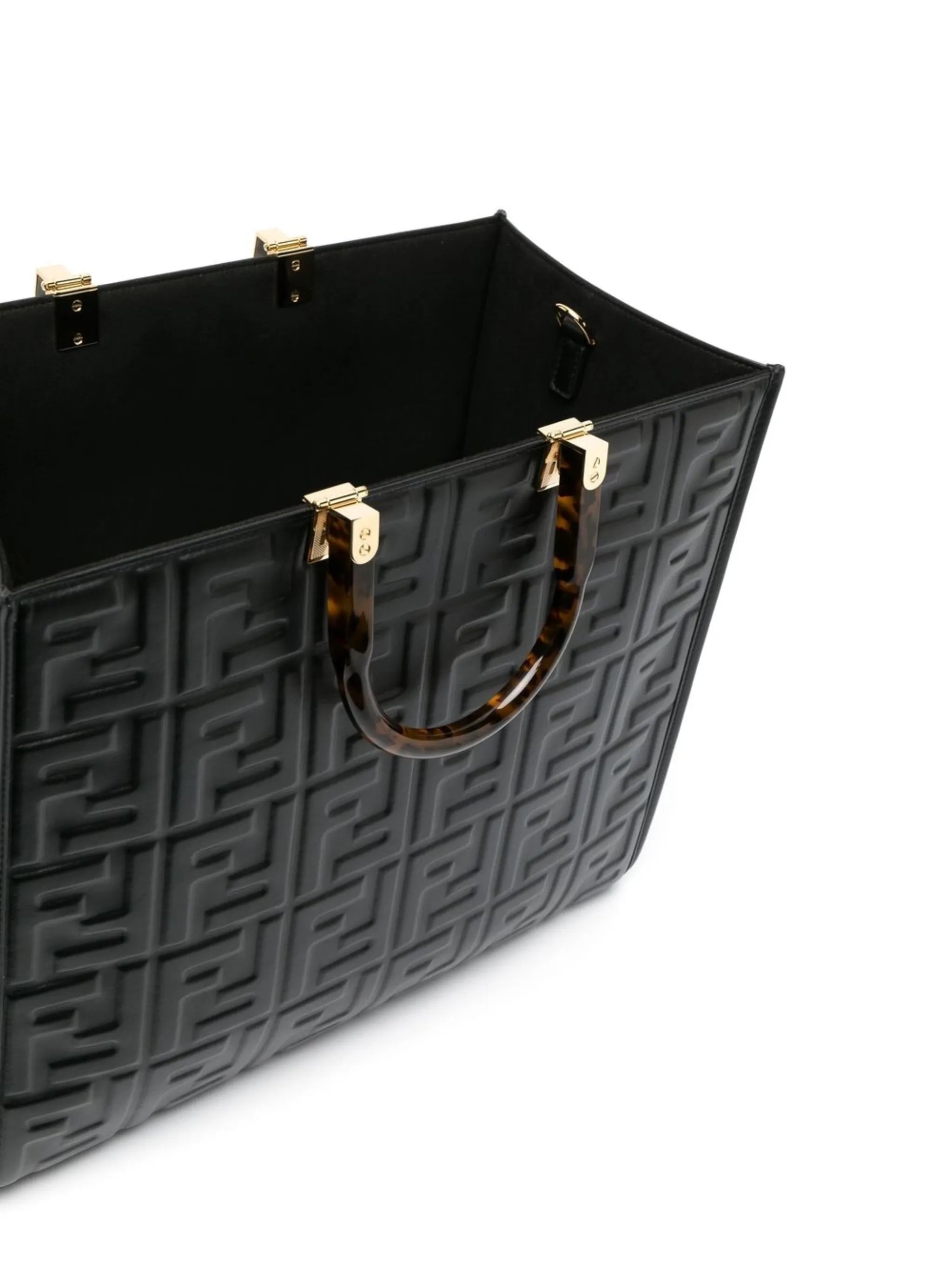 embossed-logo tote bag