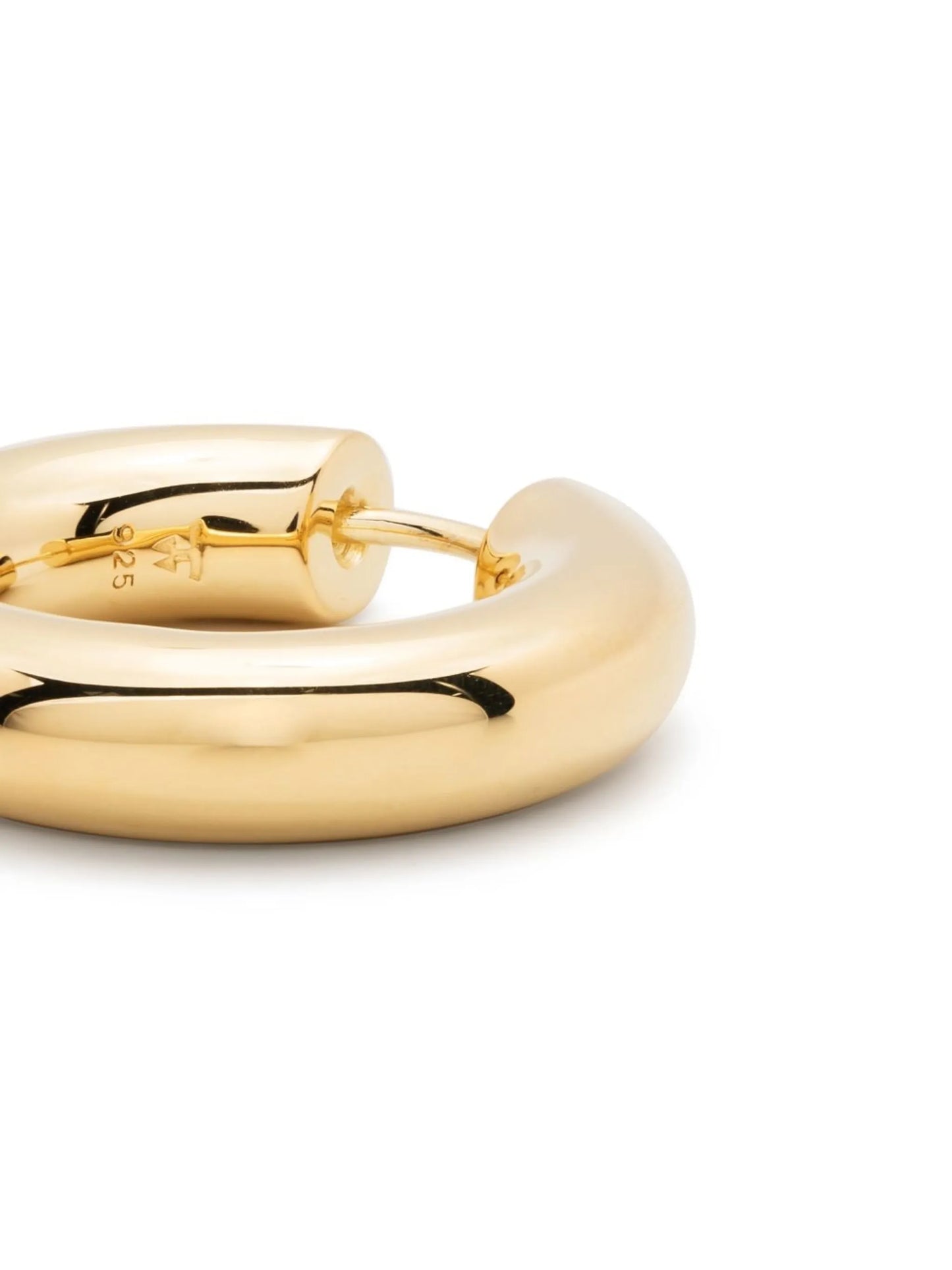 9kt yellow gold Chunky Medium Hoop earrings