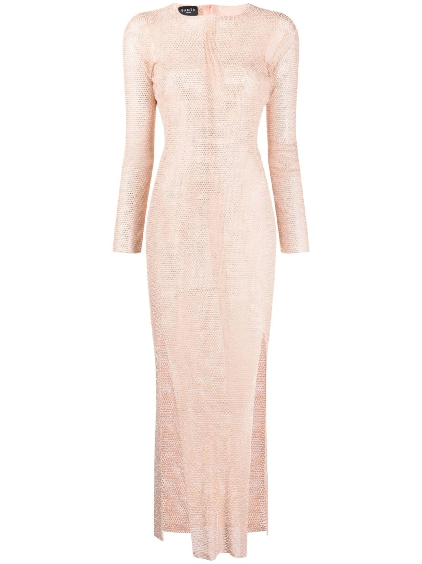crystal-embellished maxi dress