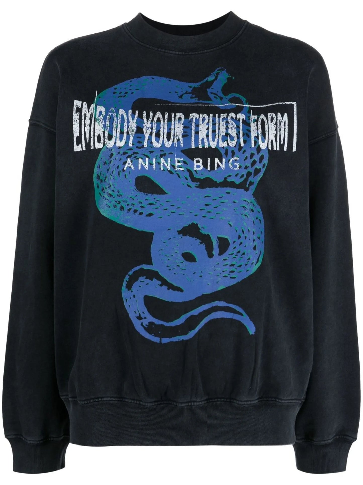 slogan-print organic cotton sweatshirt