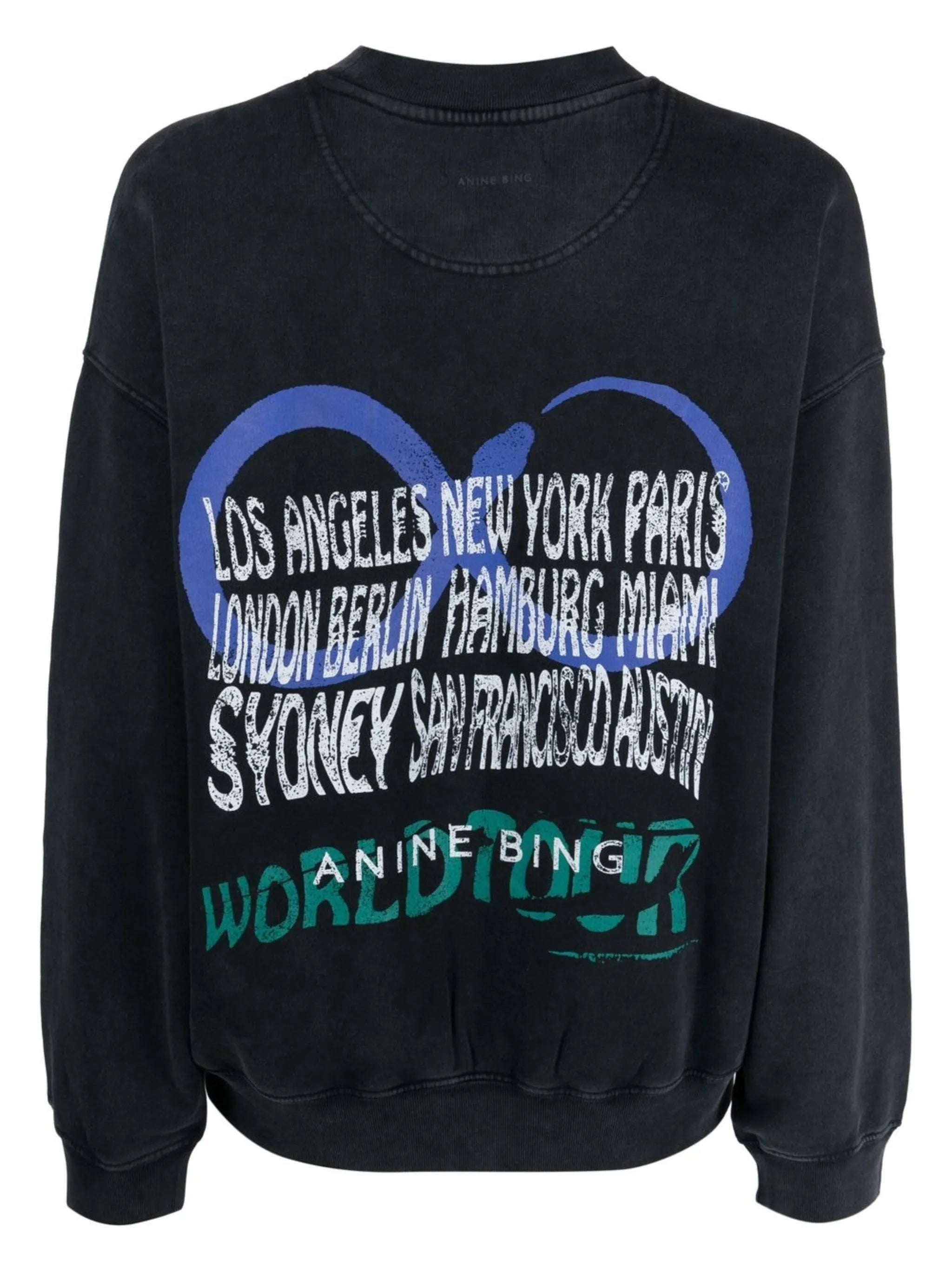 slogan-print organic cotton sweatshirt