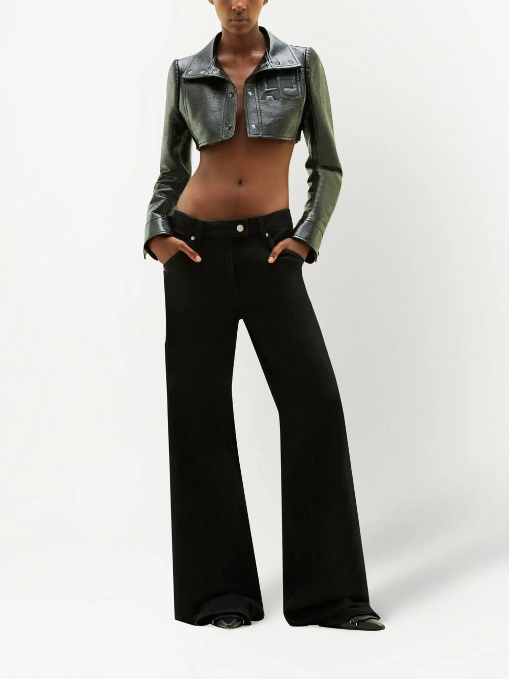 cropped cotton jacket