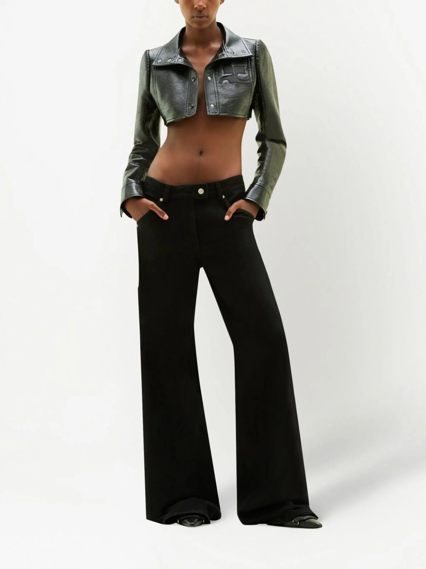 cropped cotton jacket