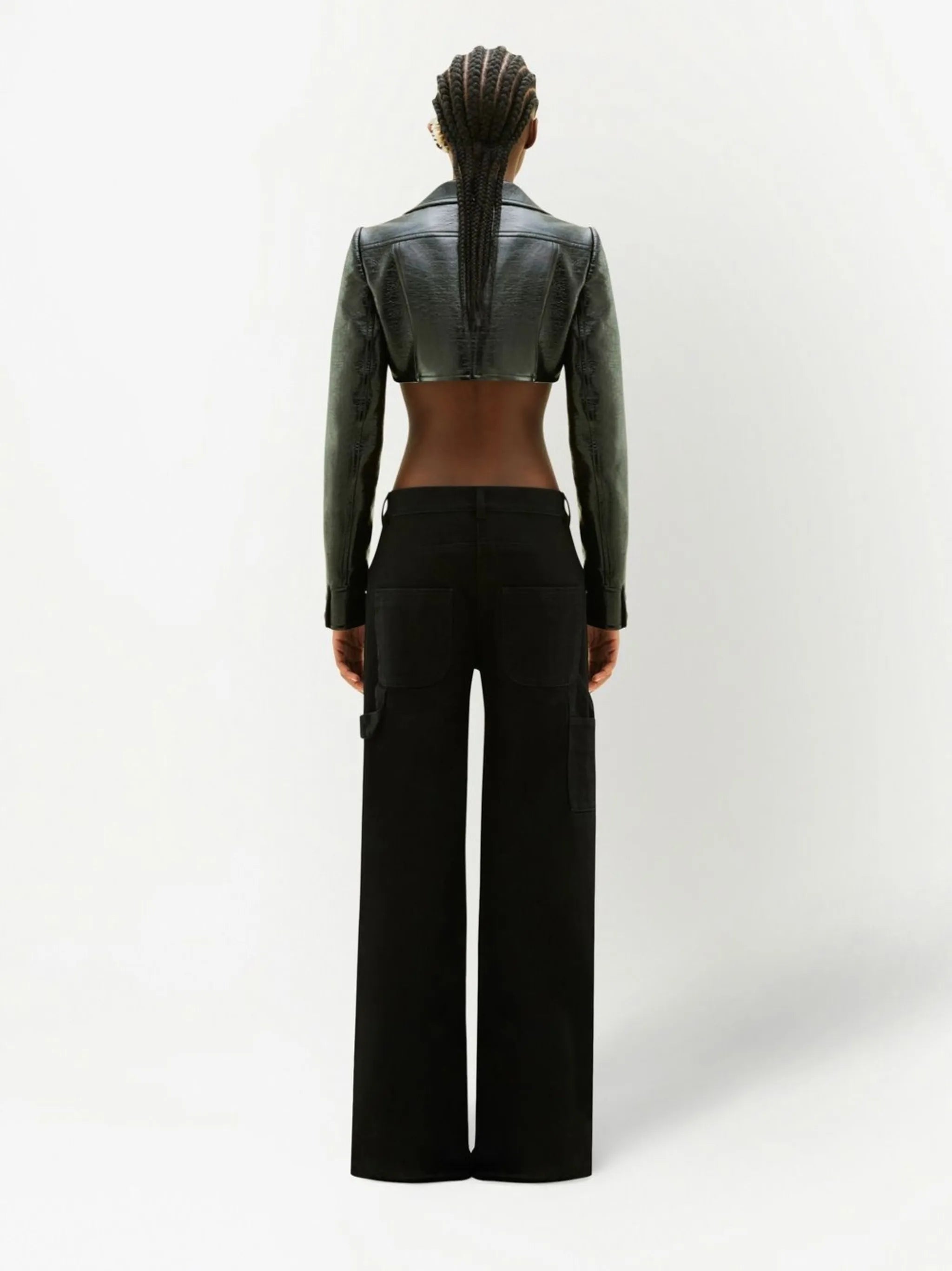 cropped cotton jacket