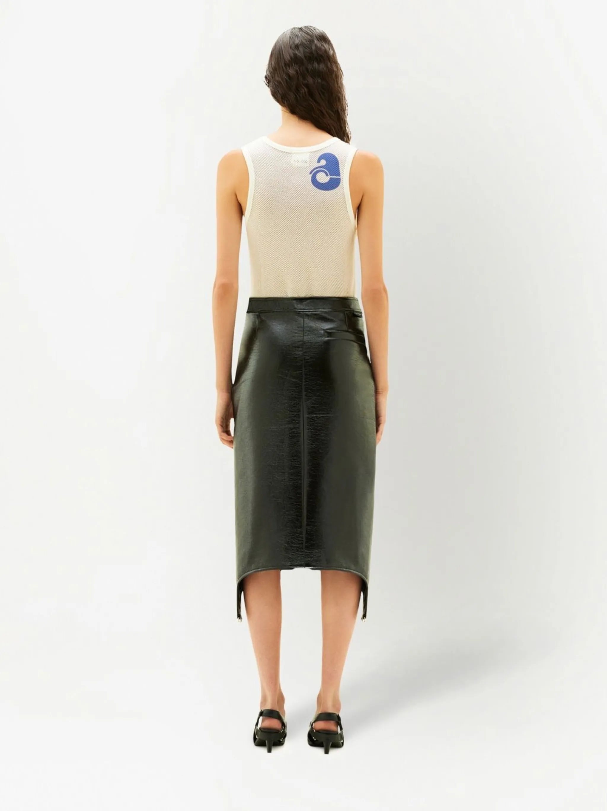 bretelles vinyle skirt