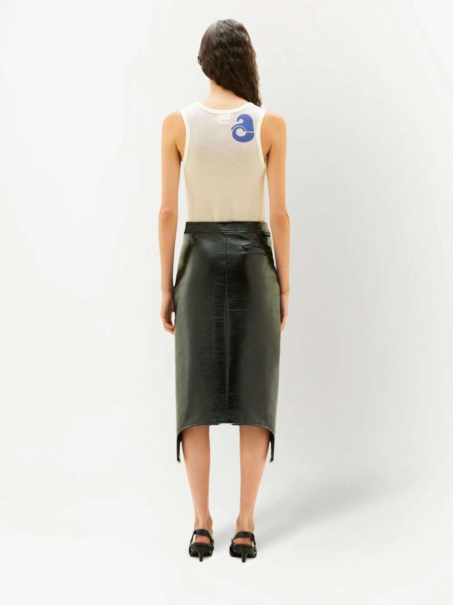 bretelles vinyle skirt