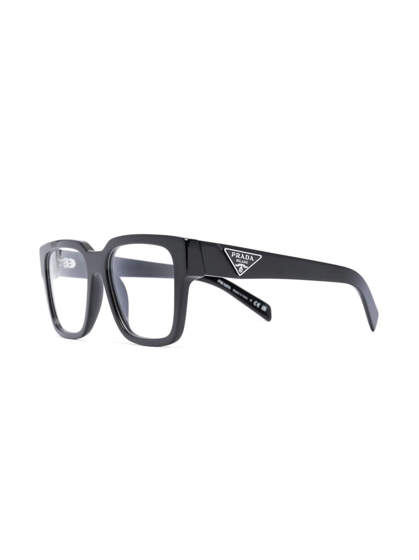 triangle-logo plaque square-frame glasses