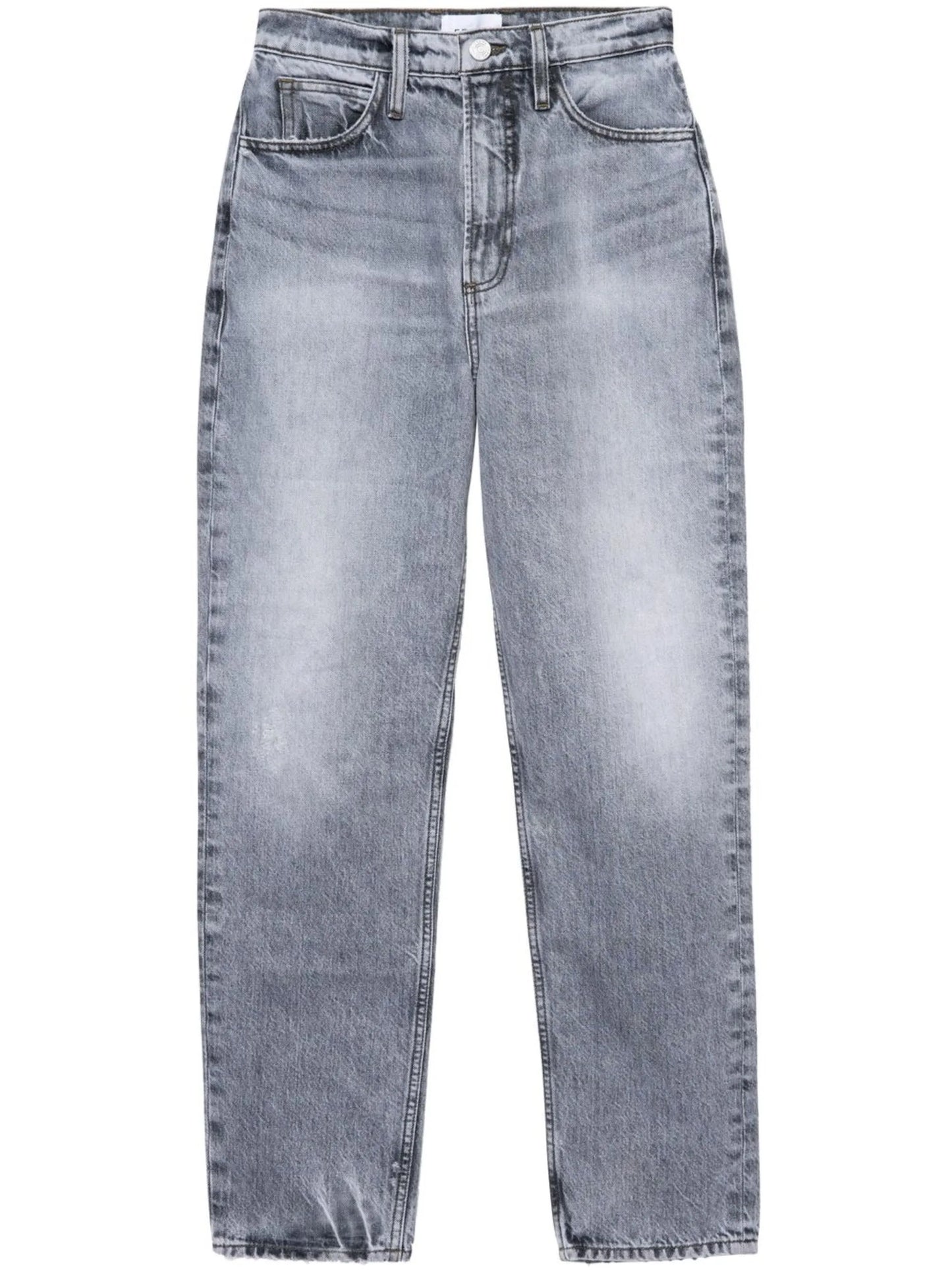 mid-rise straight jeans