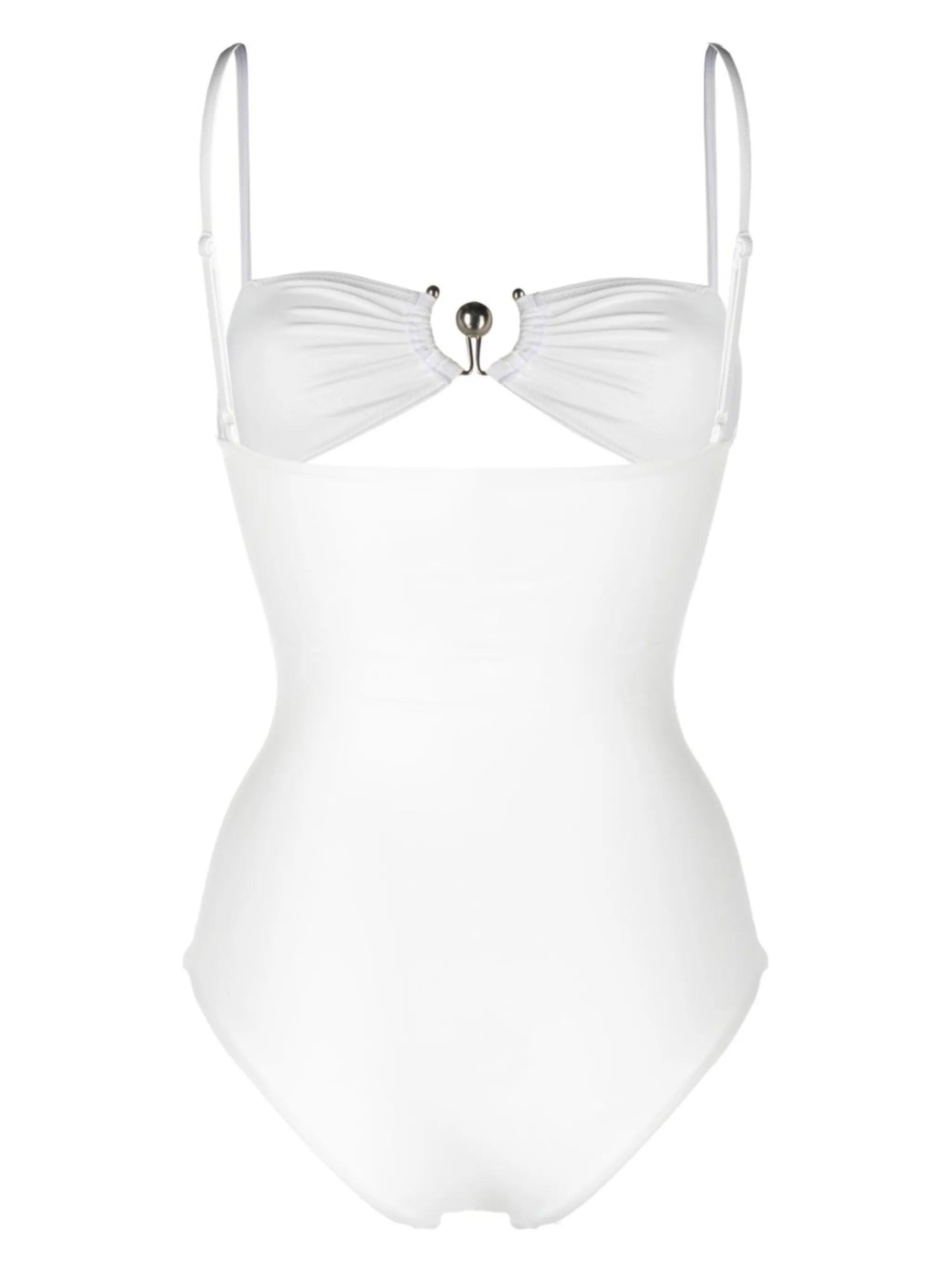 square neck cut-out swimsuit