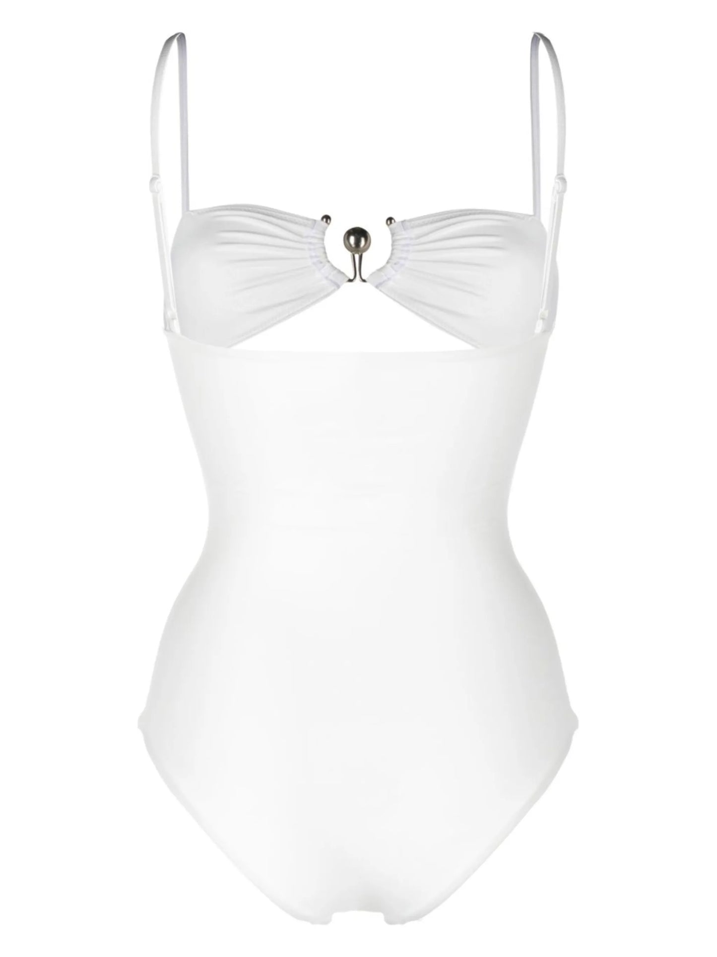 square neck cut-out swimsuit