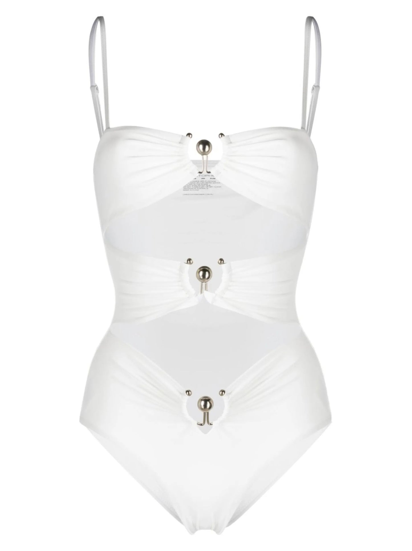 square neck cut-out swimsuit