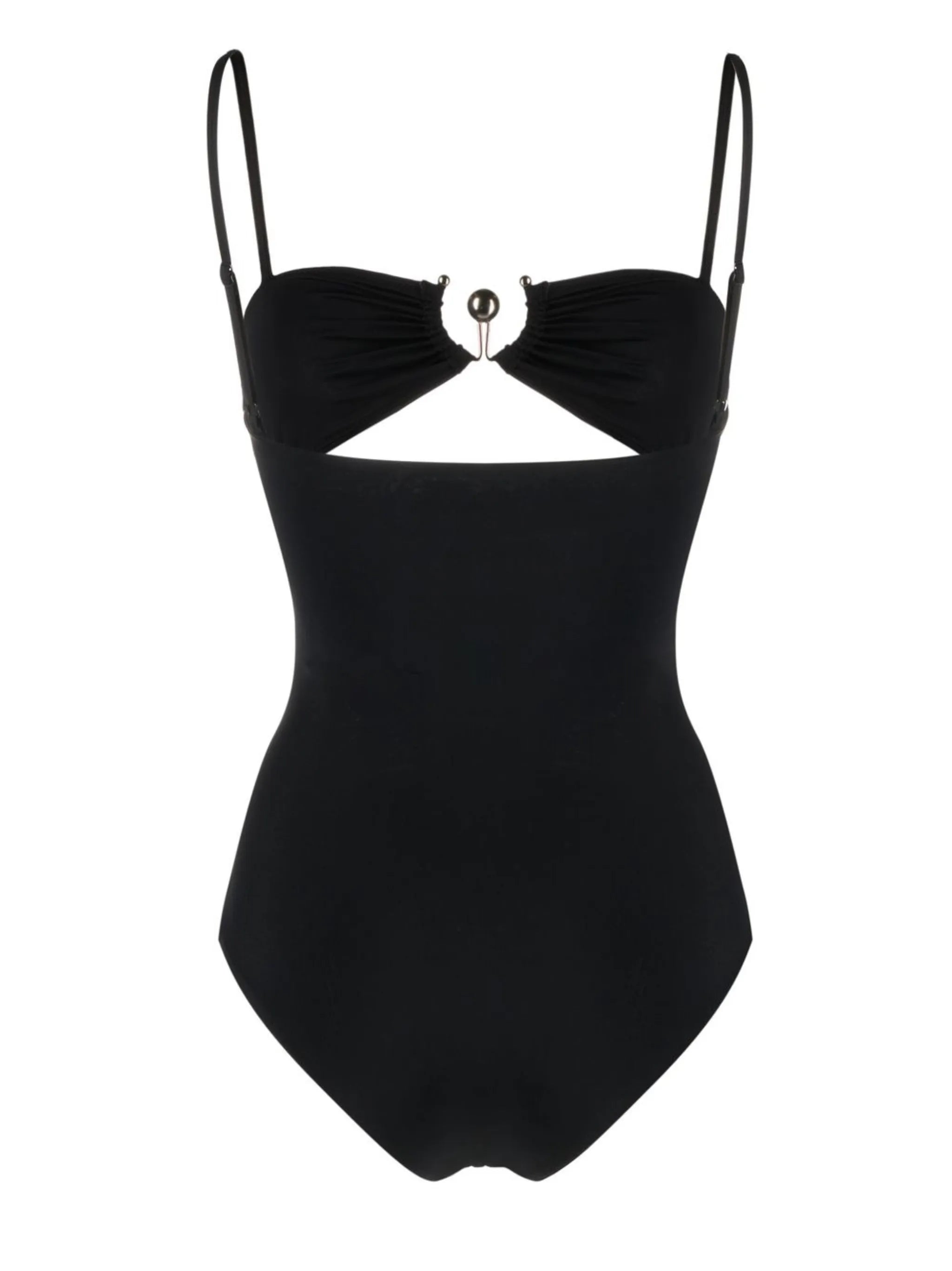 square neck cut-out swimsuit