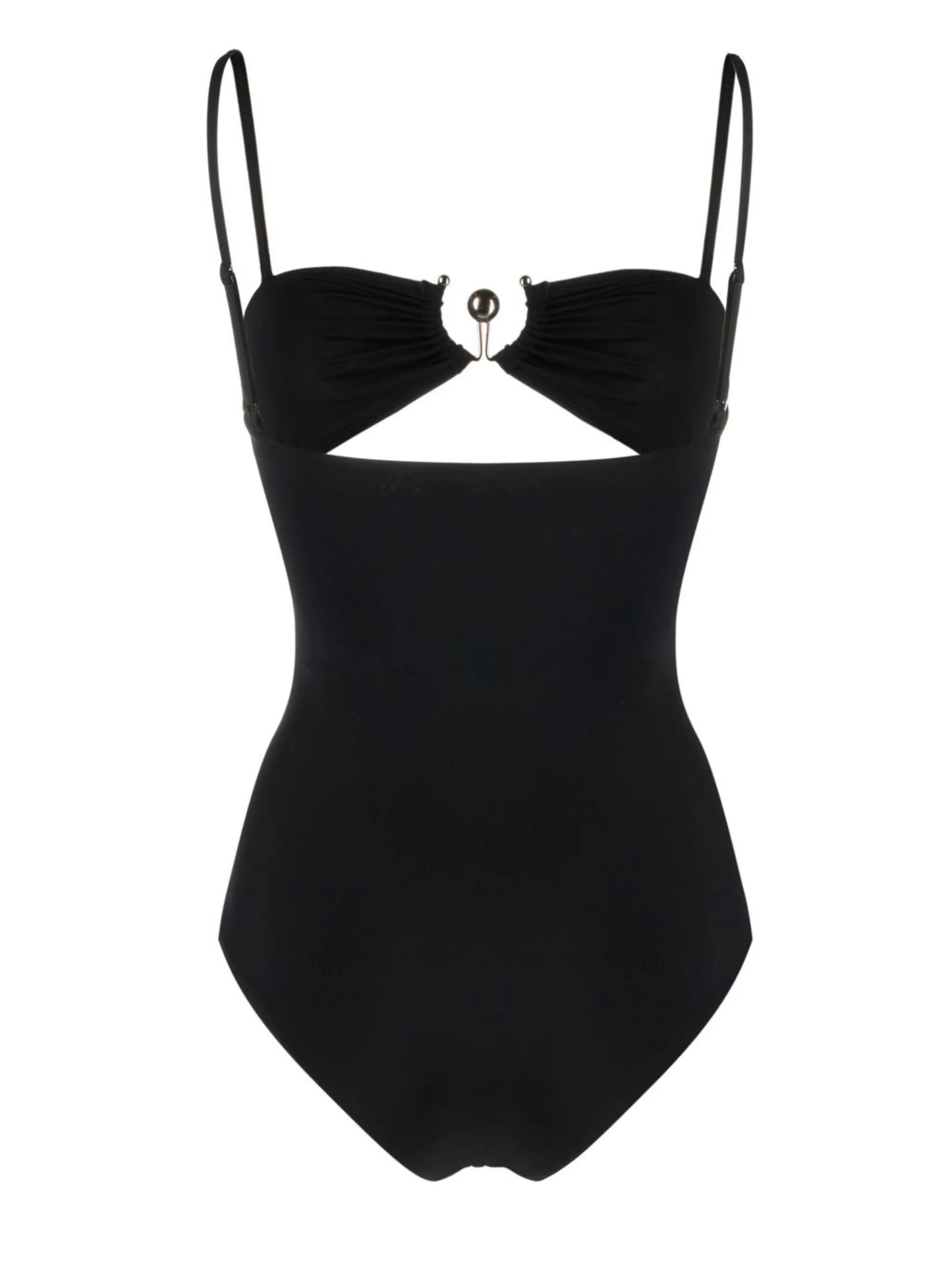square neck cut-out swimsuit