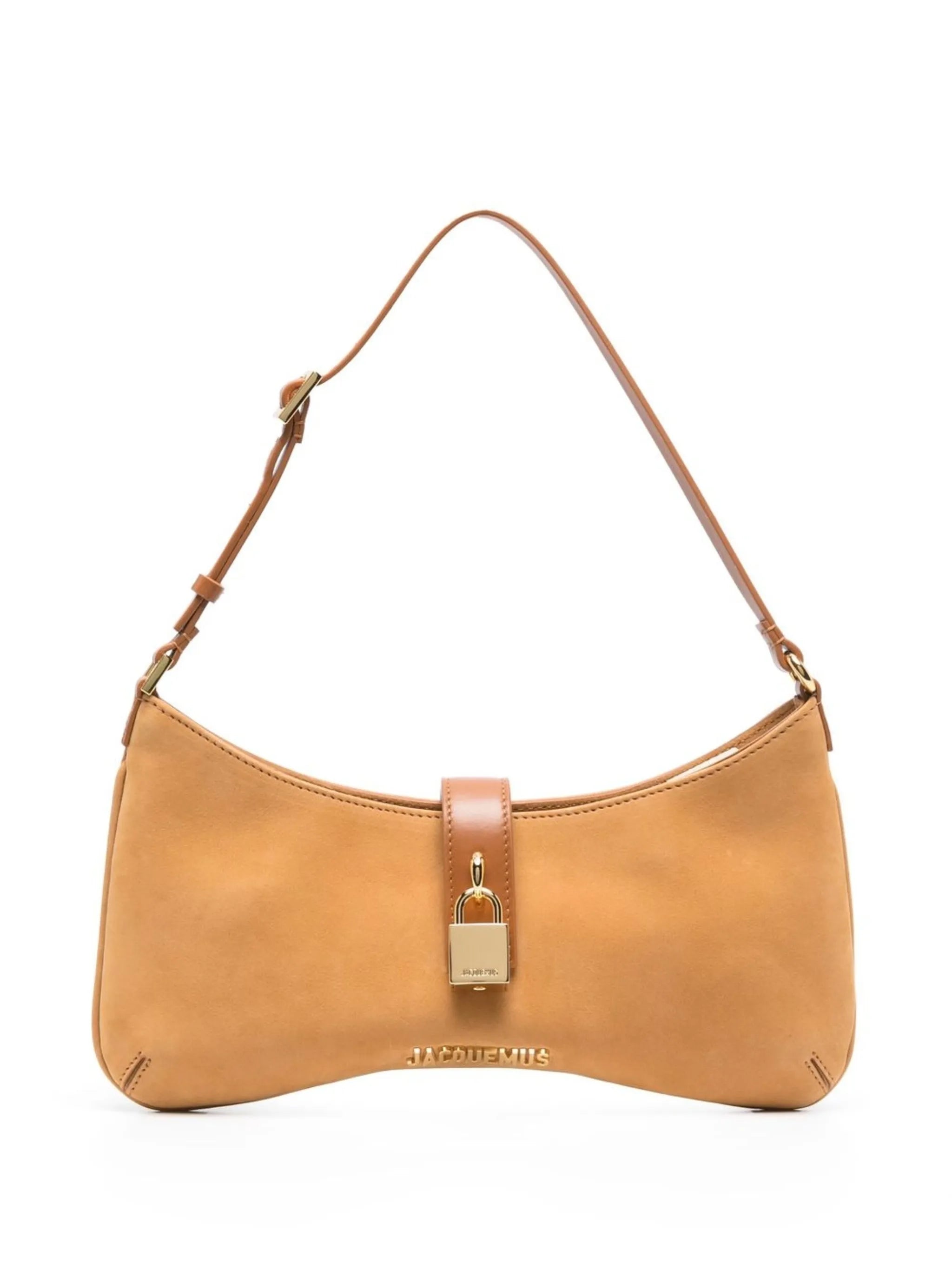 Le Bisou Cadenas suede shoulder bag