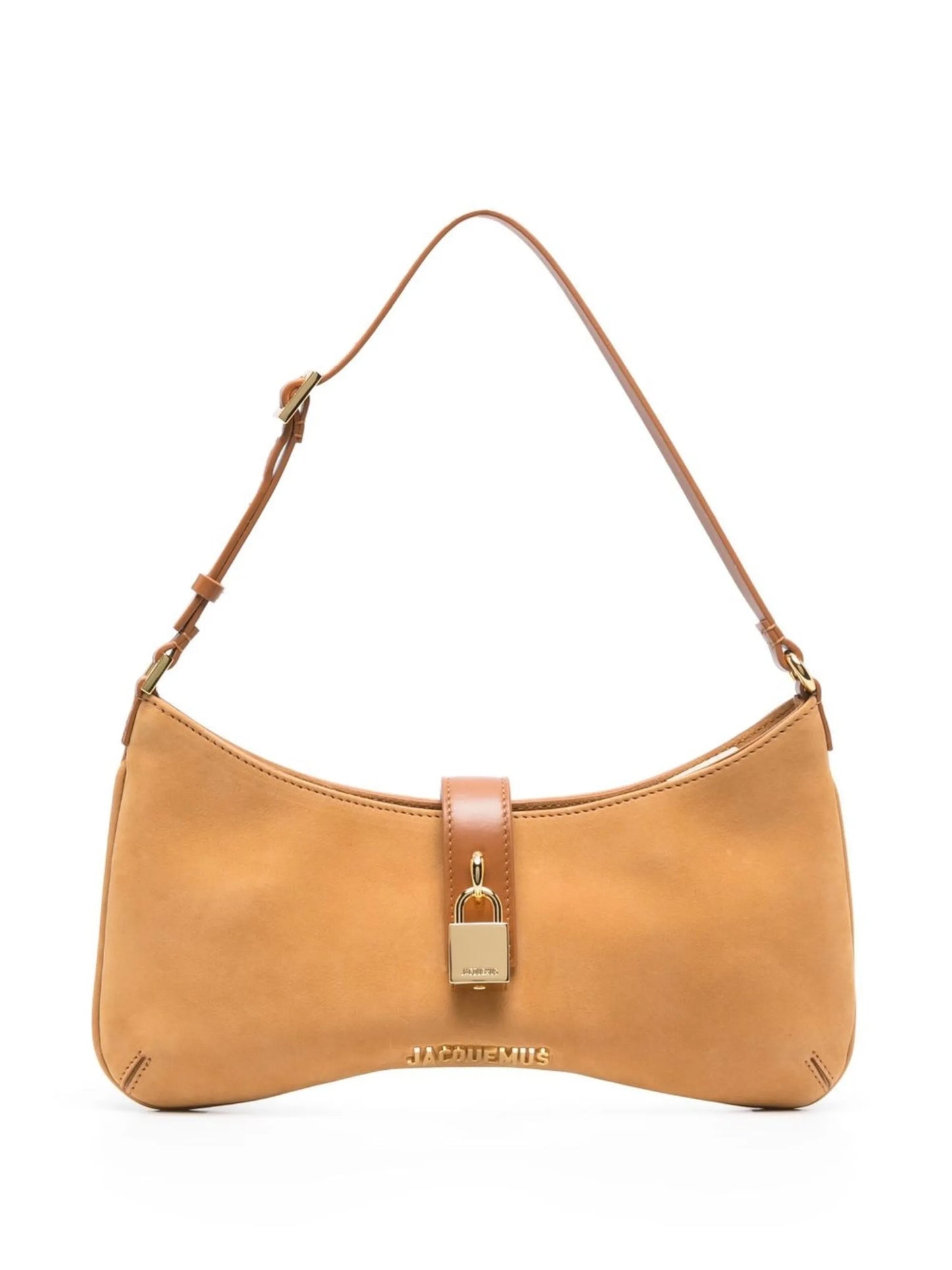 Le Bisou Cadenas suede shoulder bag