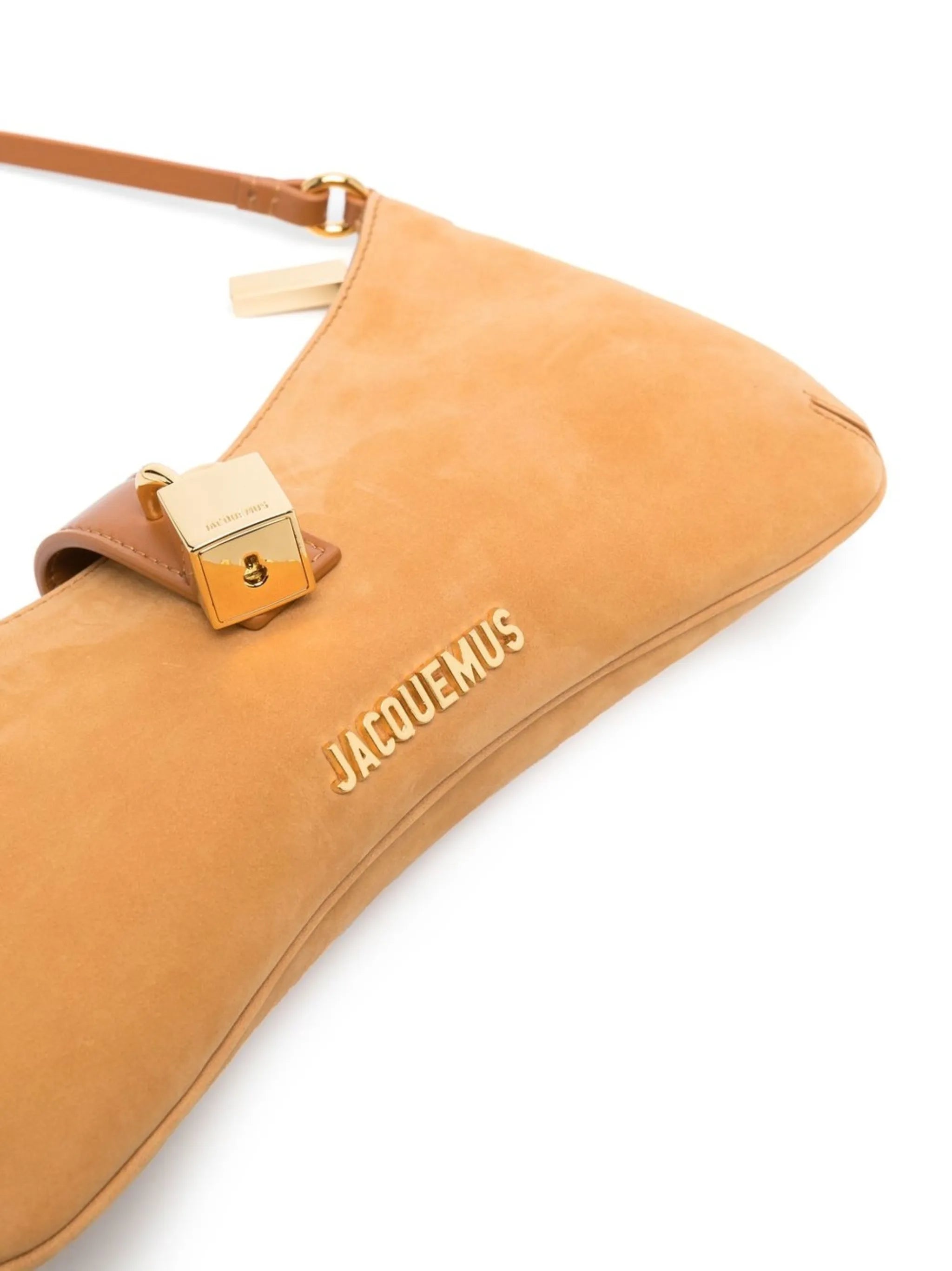 Le Bisou Cadenas suede shoulder bag