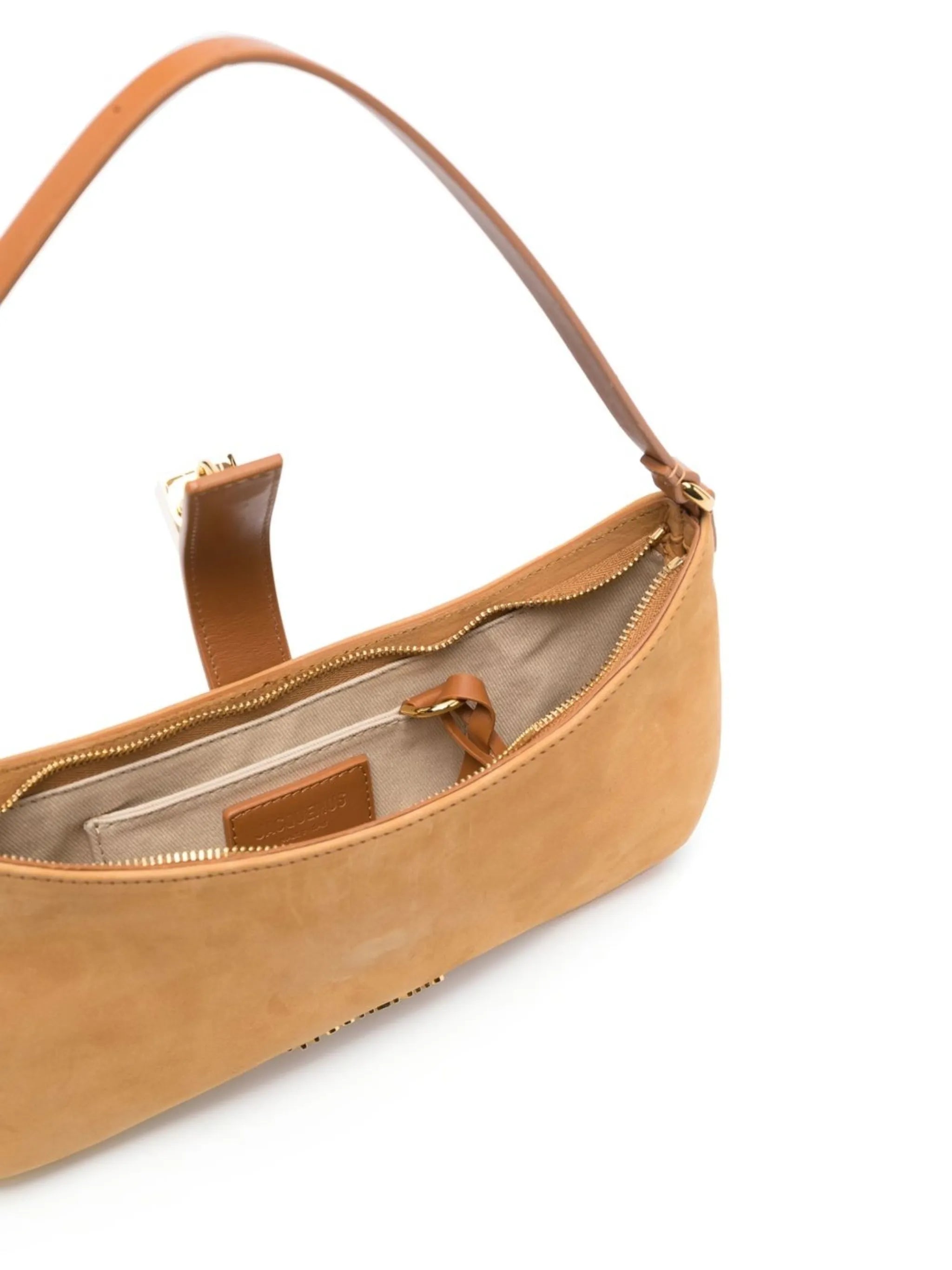 Le Bisou Cadenas suede shoulder bag