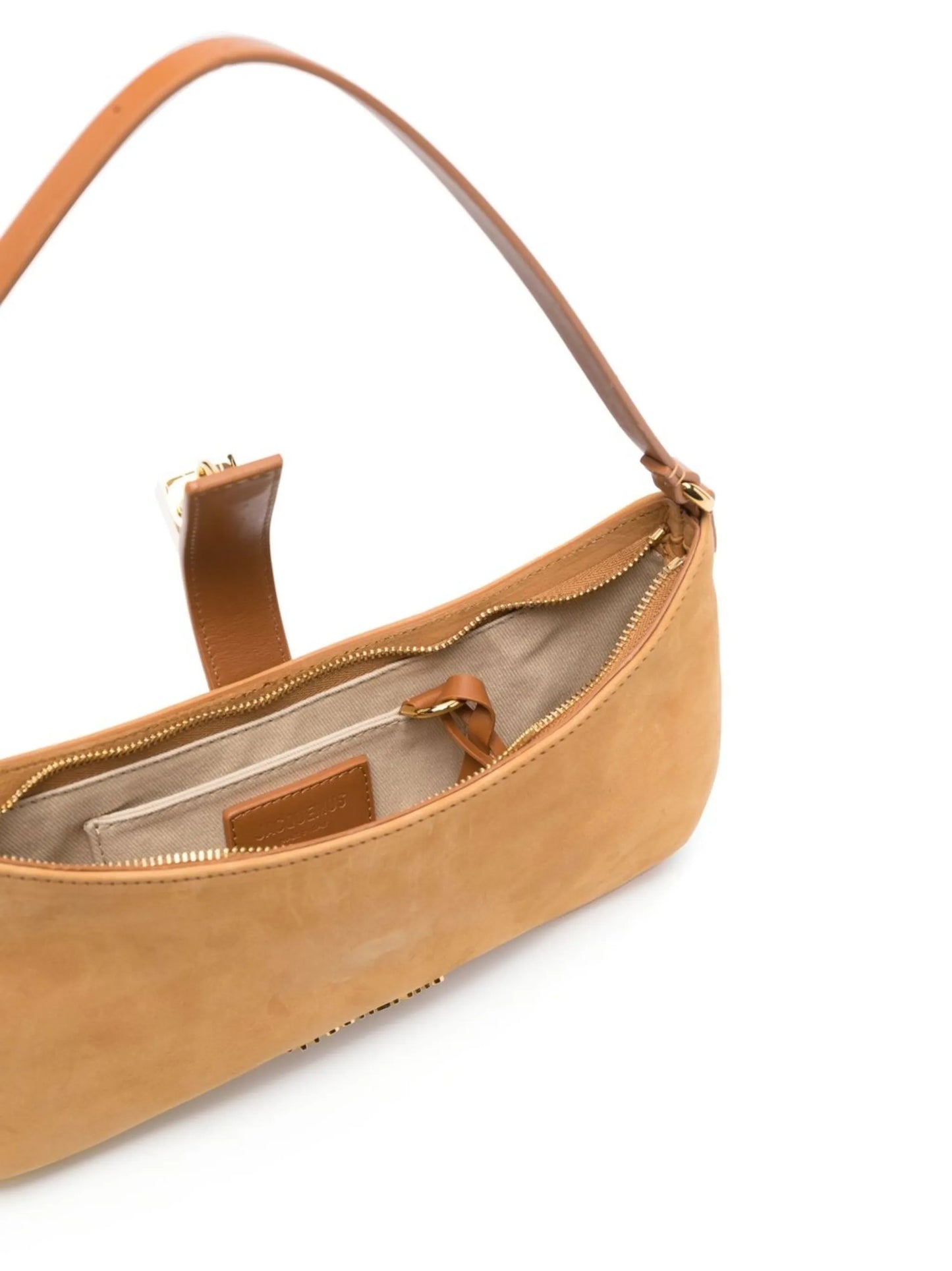 Le Bisou Cadenas suede shoulder bag