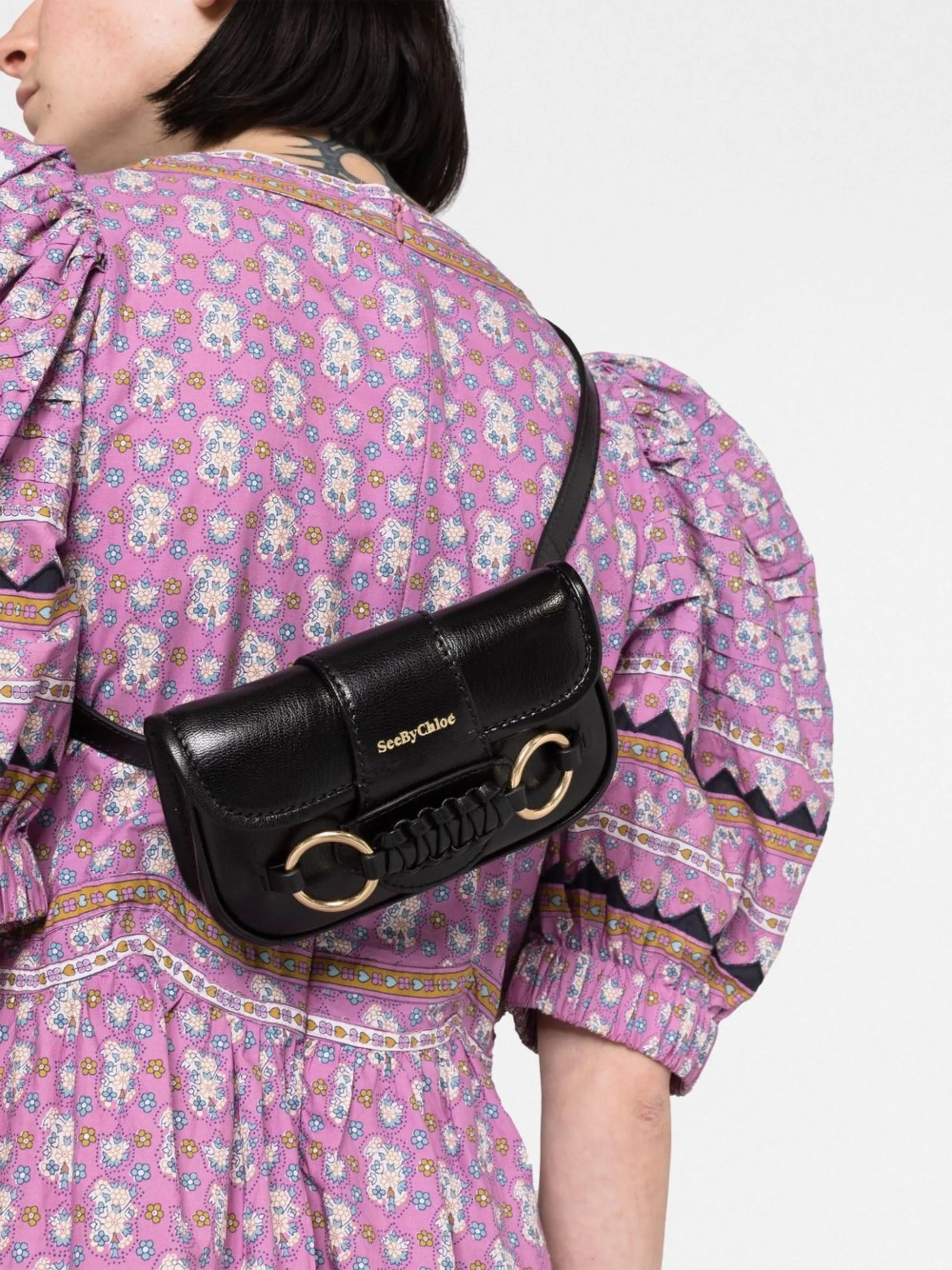 Saddie leather belt bag