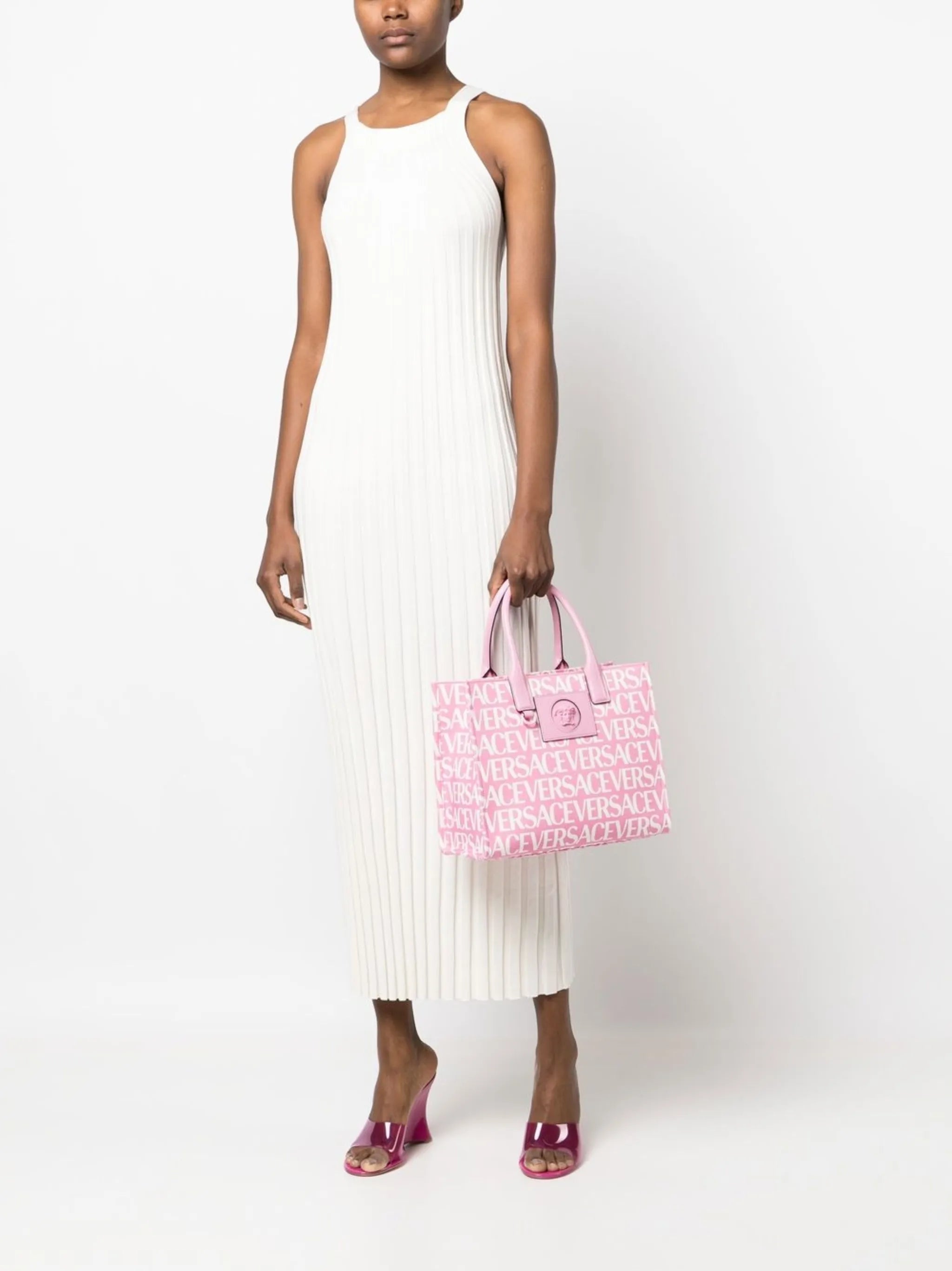 Versace Allover small tote bag