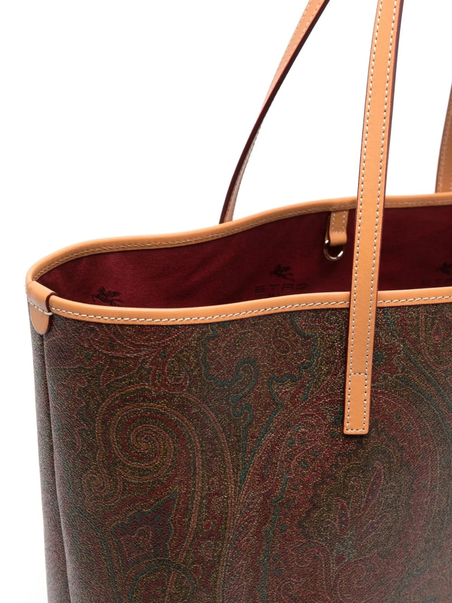 paisley-print tote bag