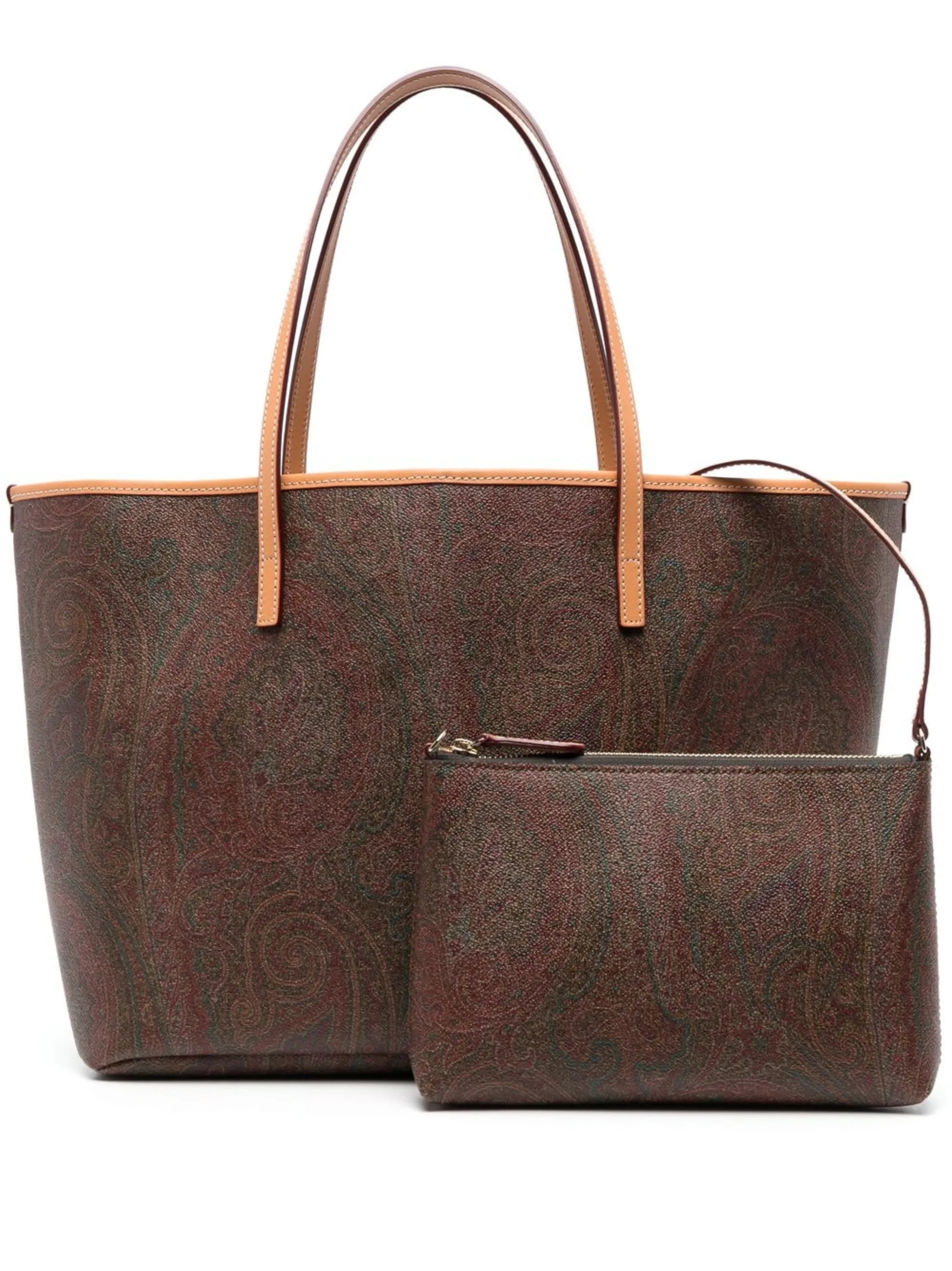paisley-print tote bag