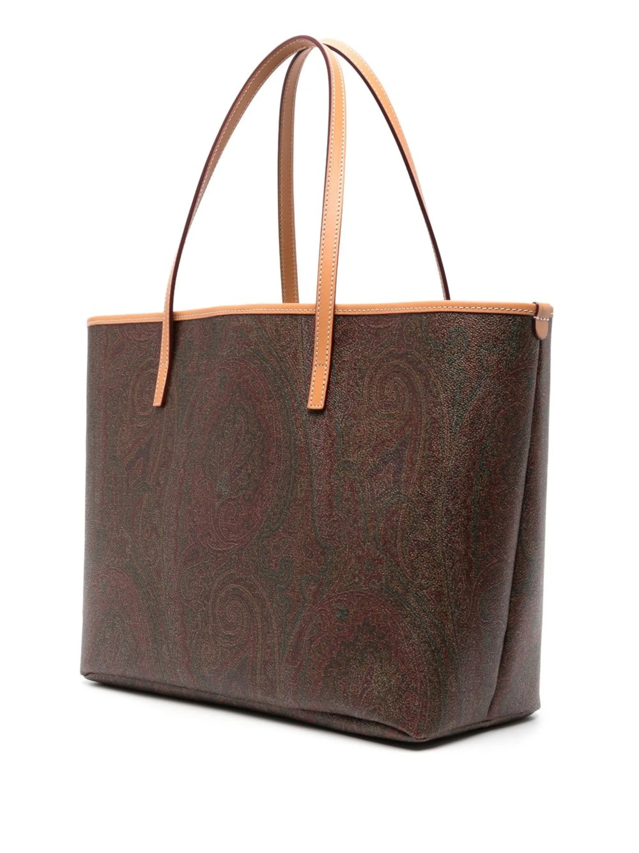 paisley-print tote bag