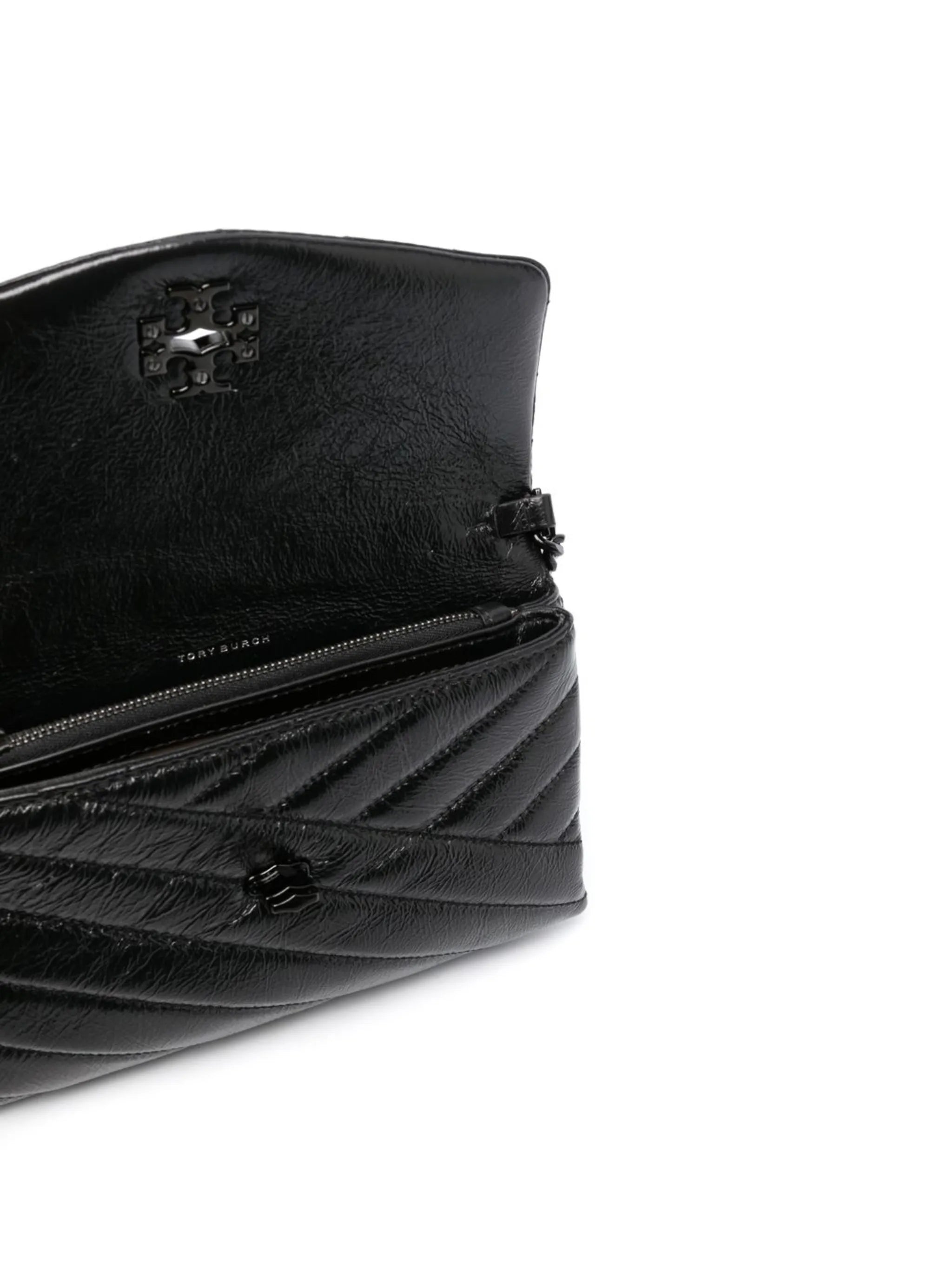 Kira metallic quilted crossbody bag