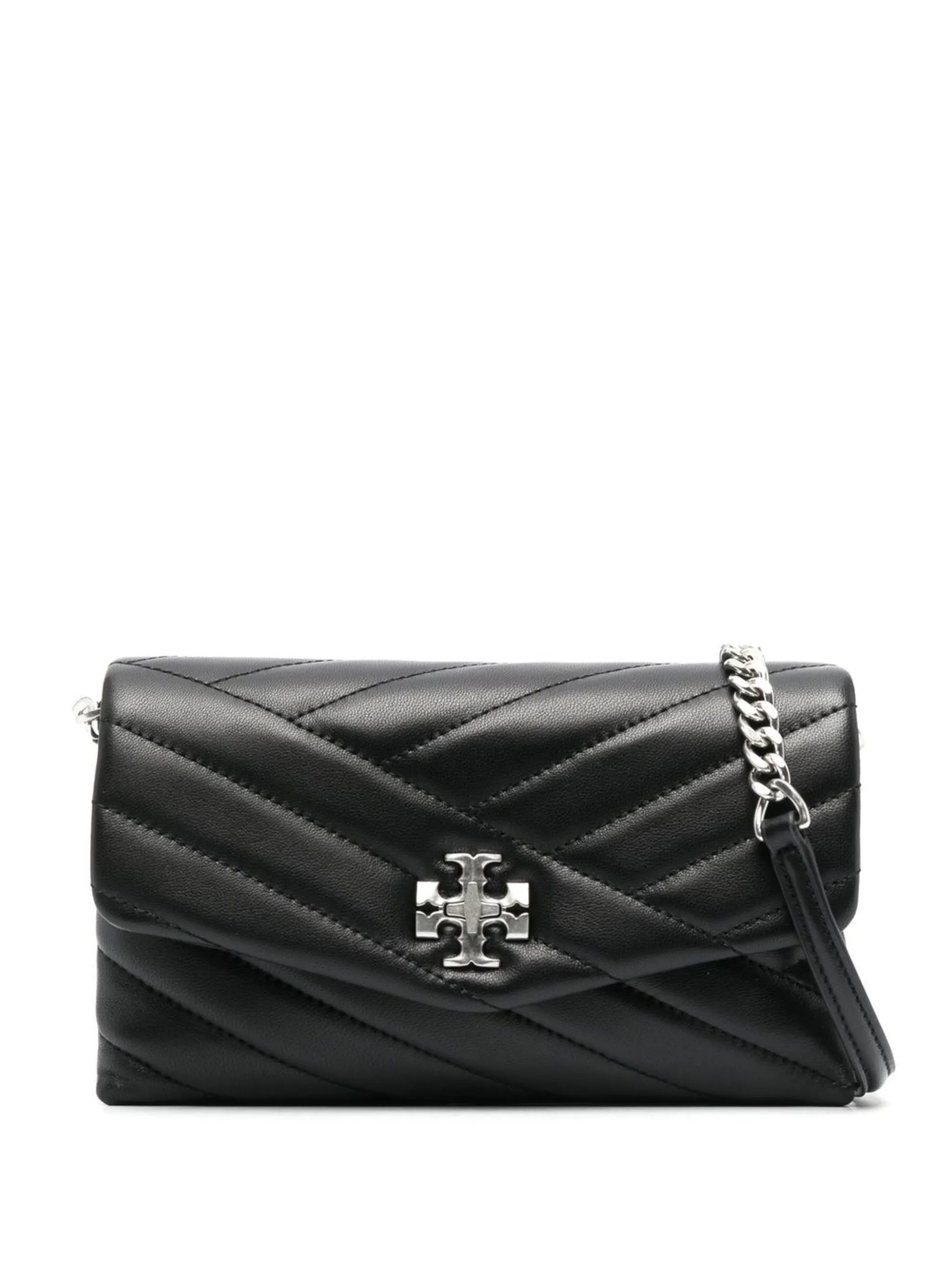 Chevron leather quilted bag