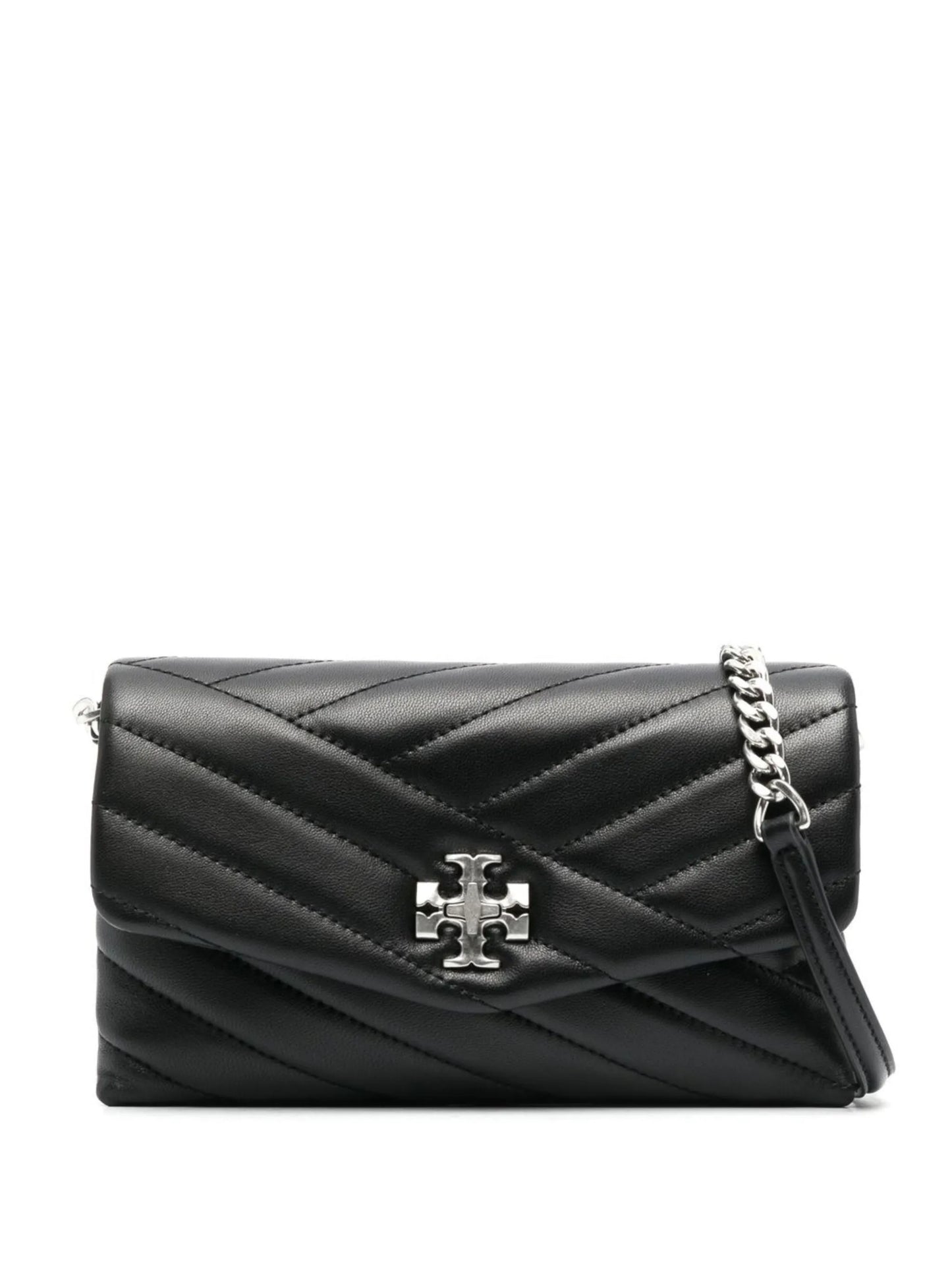 Chevron leather quilted bag