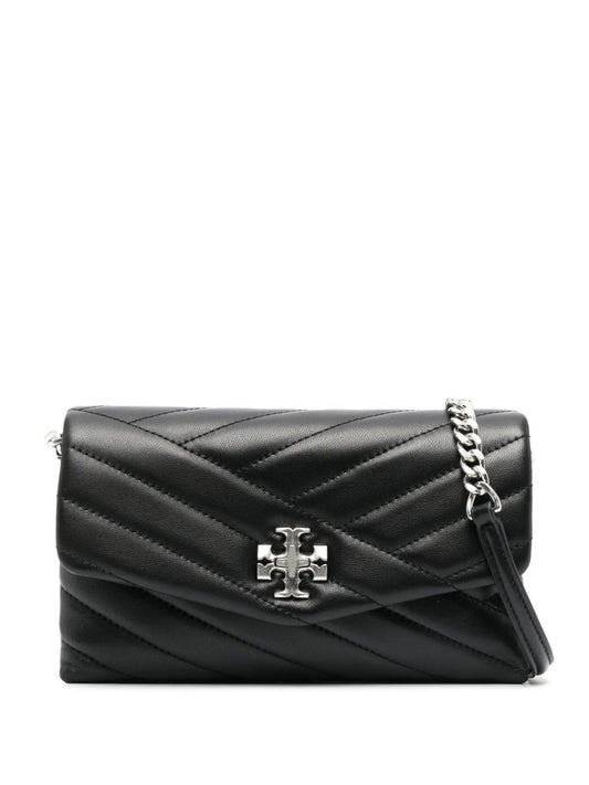 Chevron leather quilted bag