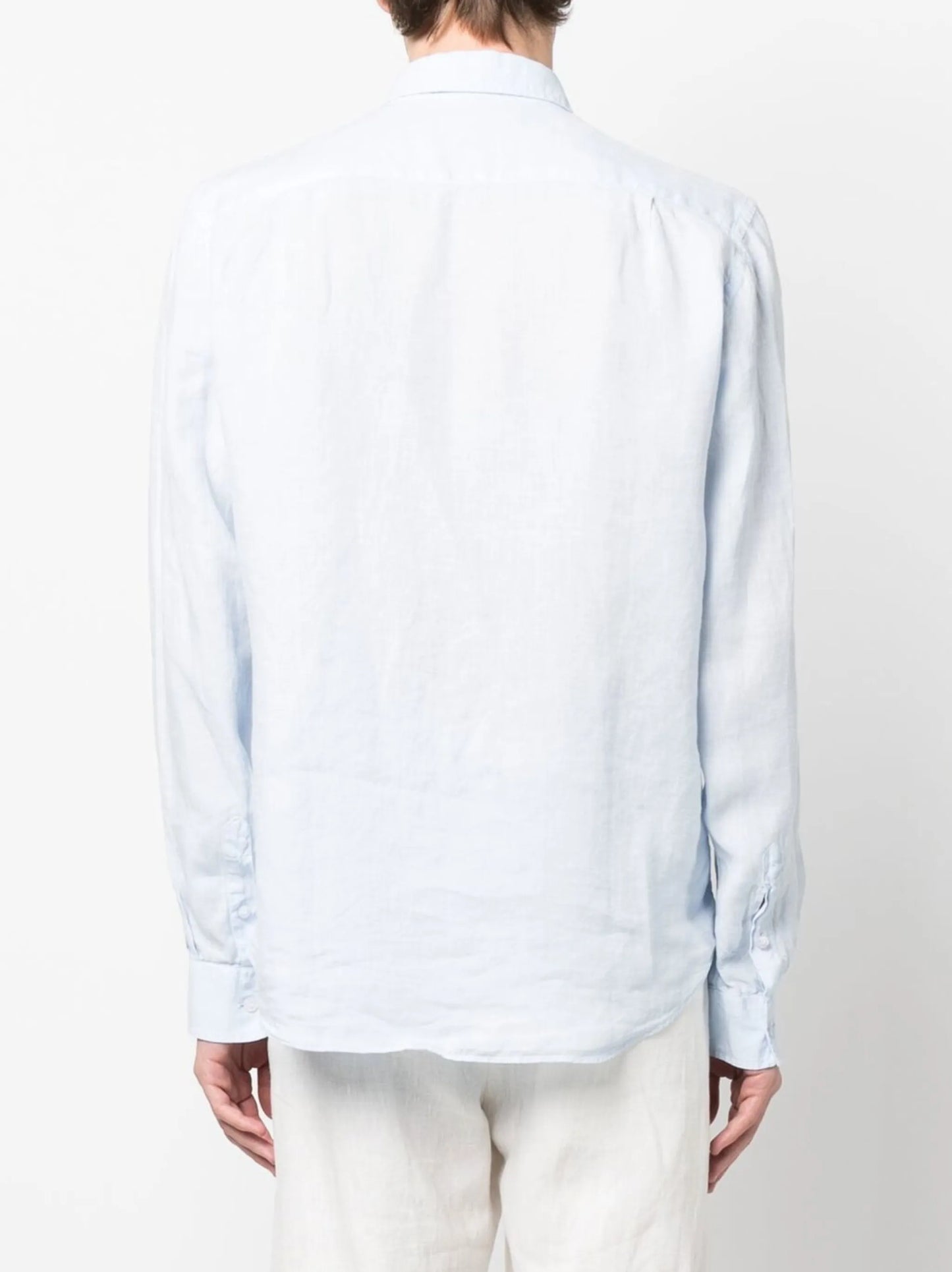 Caroubis long-sleeved linen shirt
