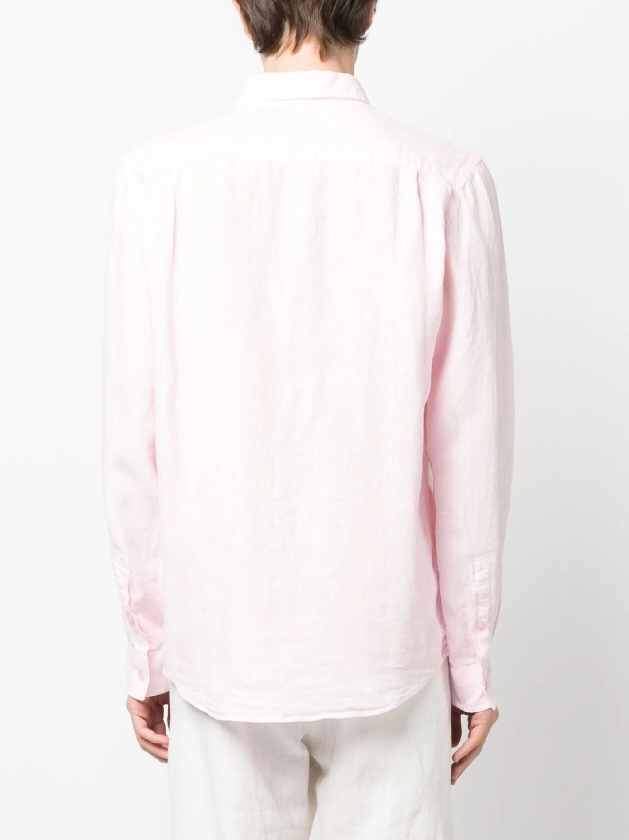 Caroubis long-sleeved linen shirt