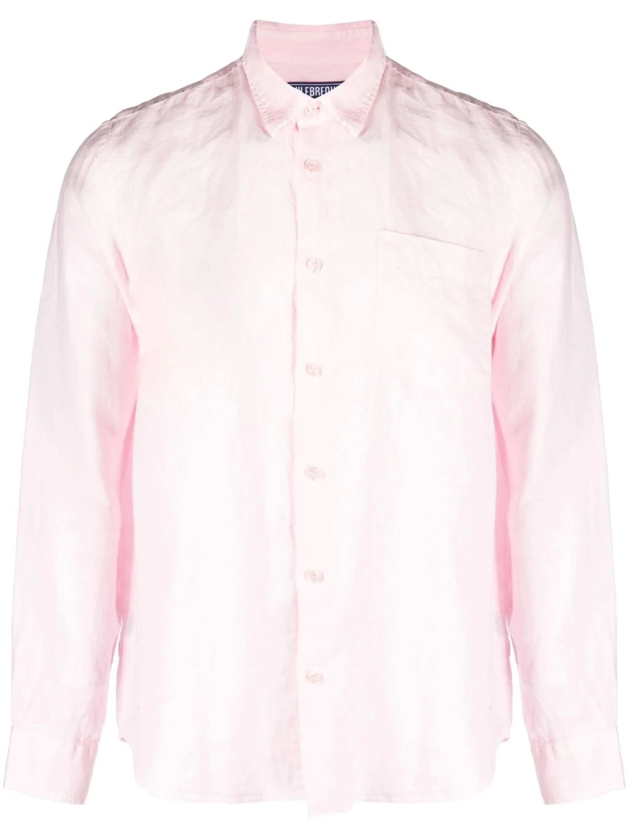 Caroubis long-sleeved linen shirt