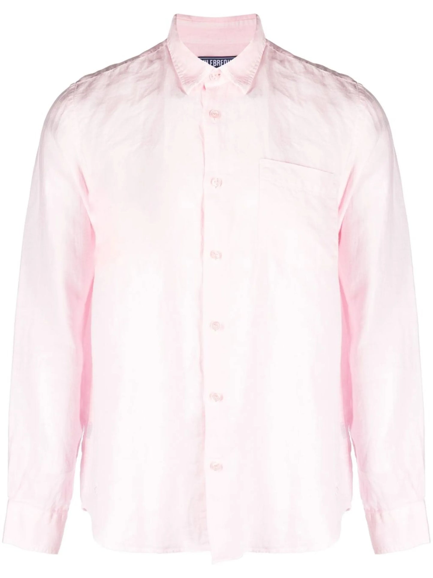 Caroubis long-sleeved linen shirt