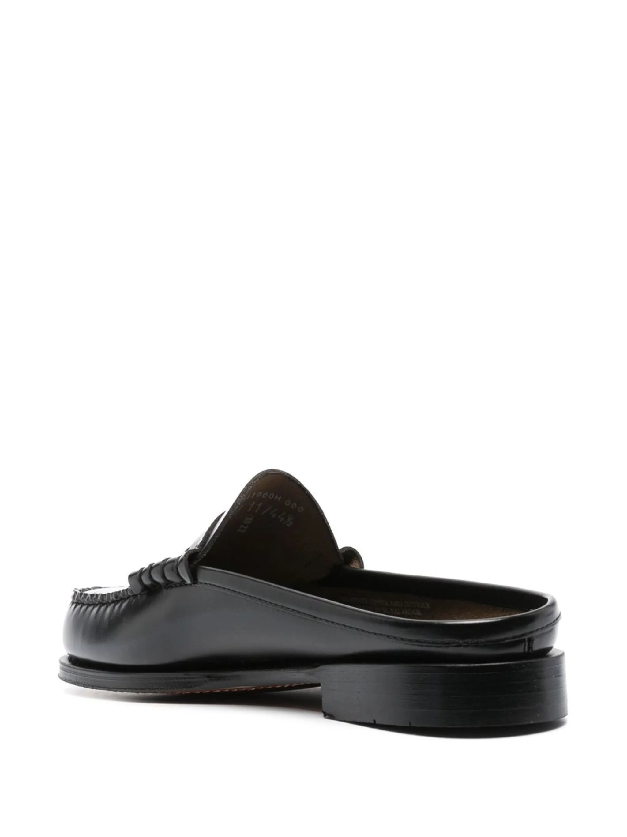 Weejuns Larson Penny slides in black leather