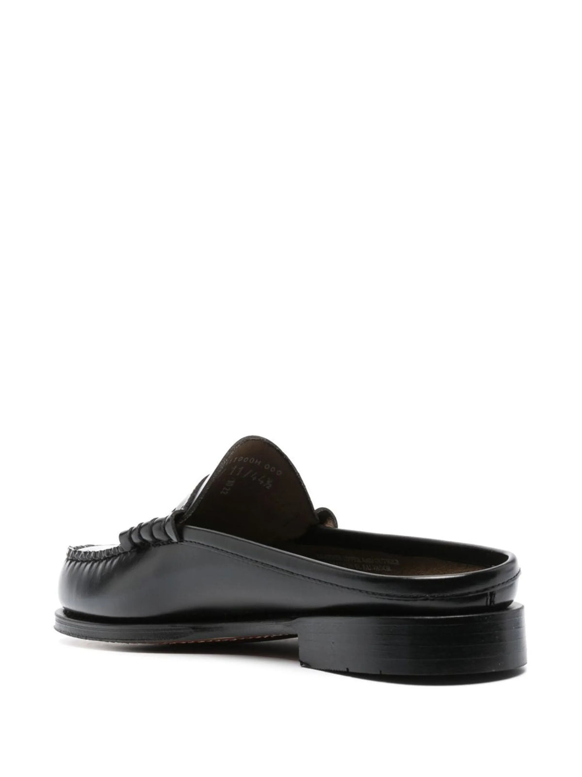 Weejuns Larson Penny slides in black leather