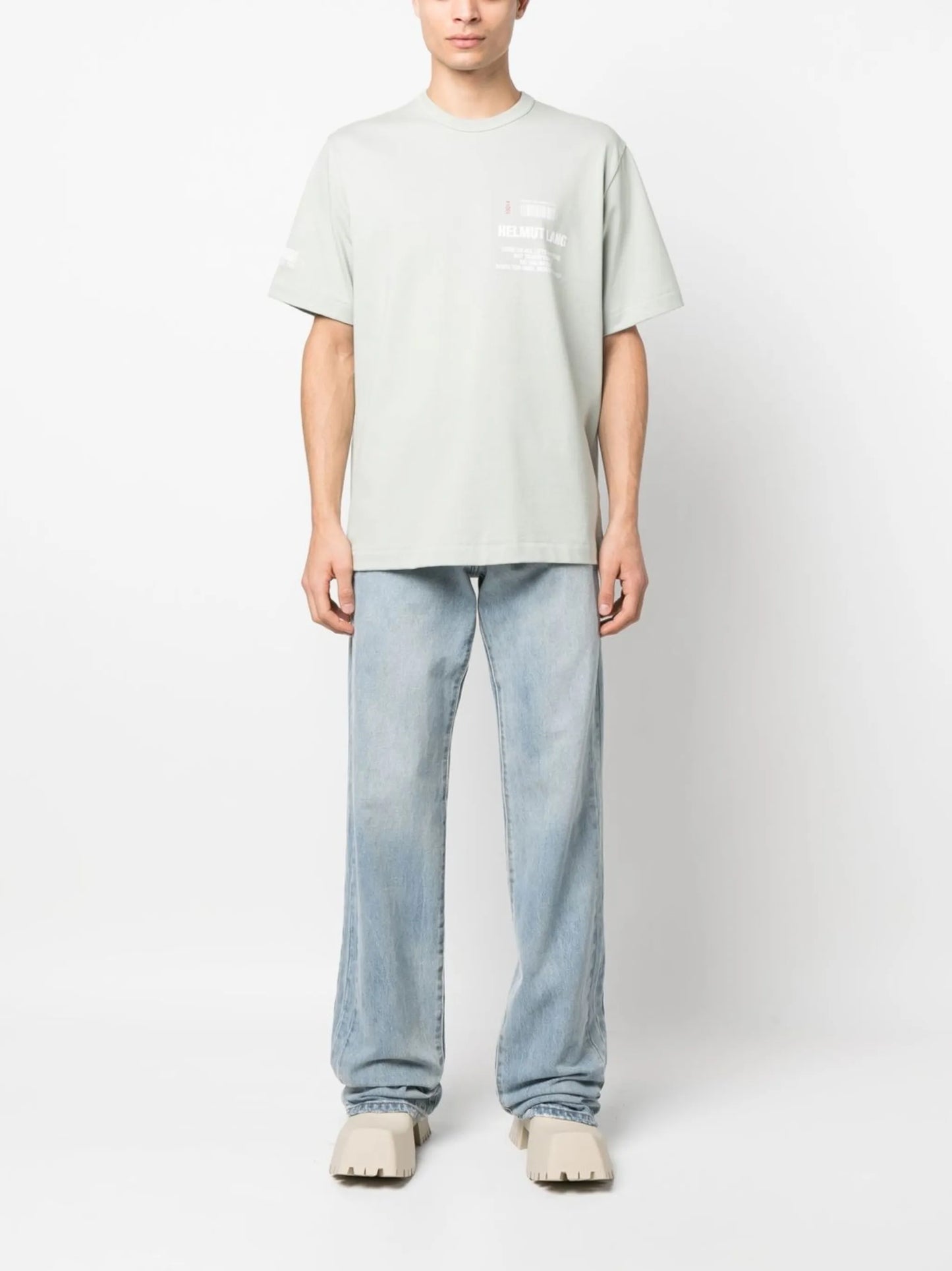 Grey Logo-Print T-Shirt